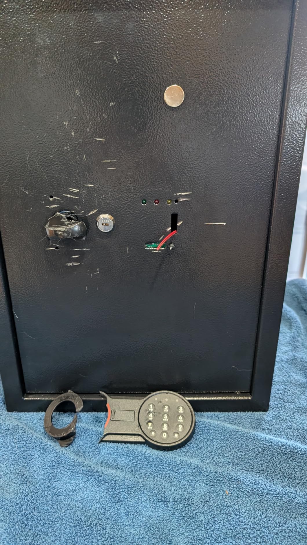 [5.0 Cub] Large Safe Box with Fireproof Bag for Home Use, 23.6