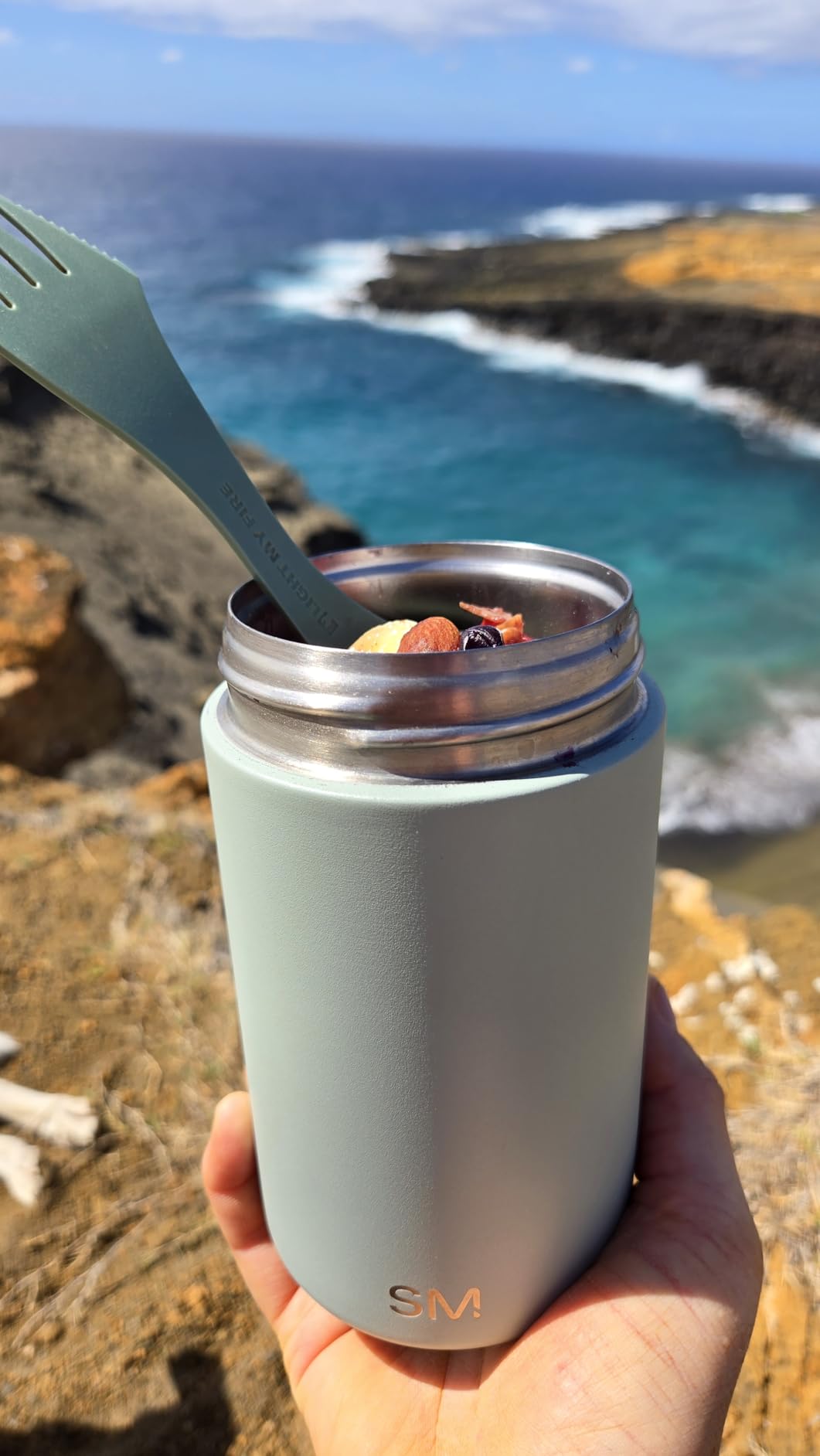 Simple Modern Insulated Food Jar with Handle | 12oz | Navy customer photo 1