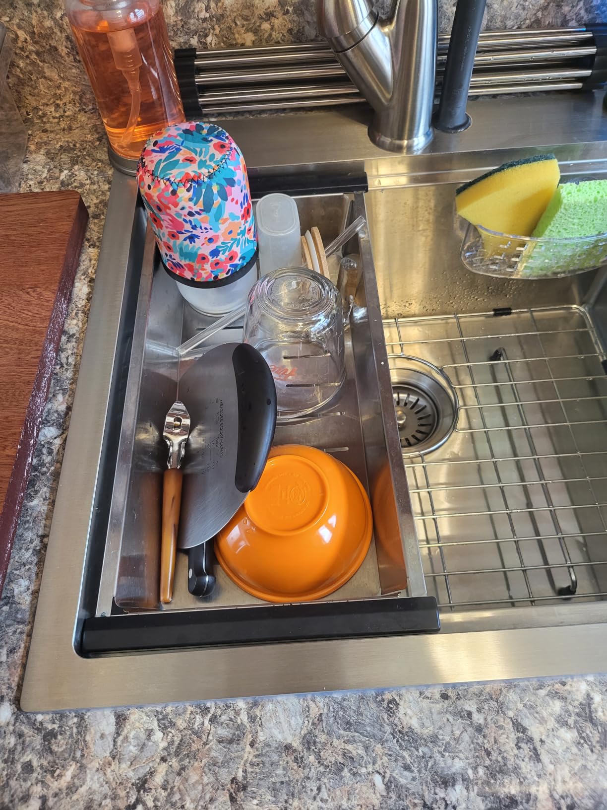 SHACO 22x18 Inch Black Drop In Kitchen Sink, Gunmetal Black Stainless Steel customer photo 2