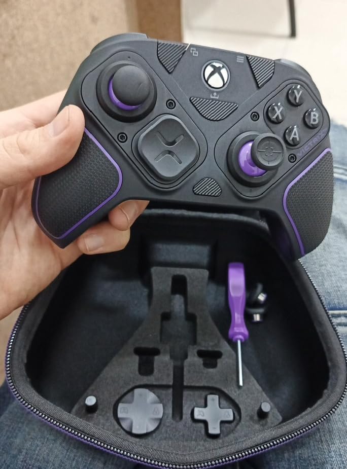 PDP Victrix Pro BFG Wireless Gaming Controller for Xbox Series X|S, Xbox One, Windows 10/11, Modular Gamepad, Dolby Atmos Audio, Remappable Buttons, Customizable Triggers/Paddles/D-Pad, PC App, Black customer photo 2