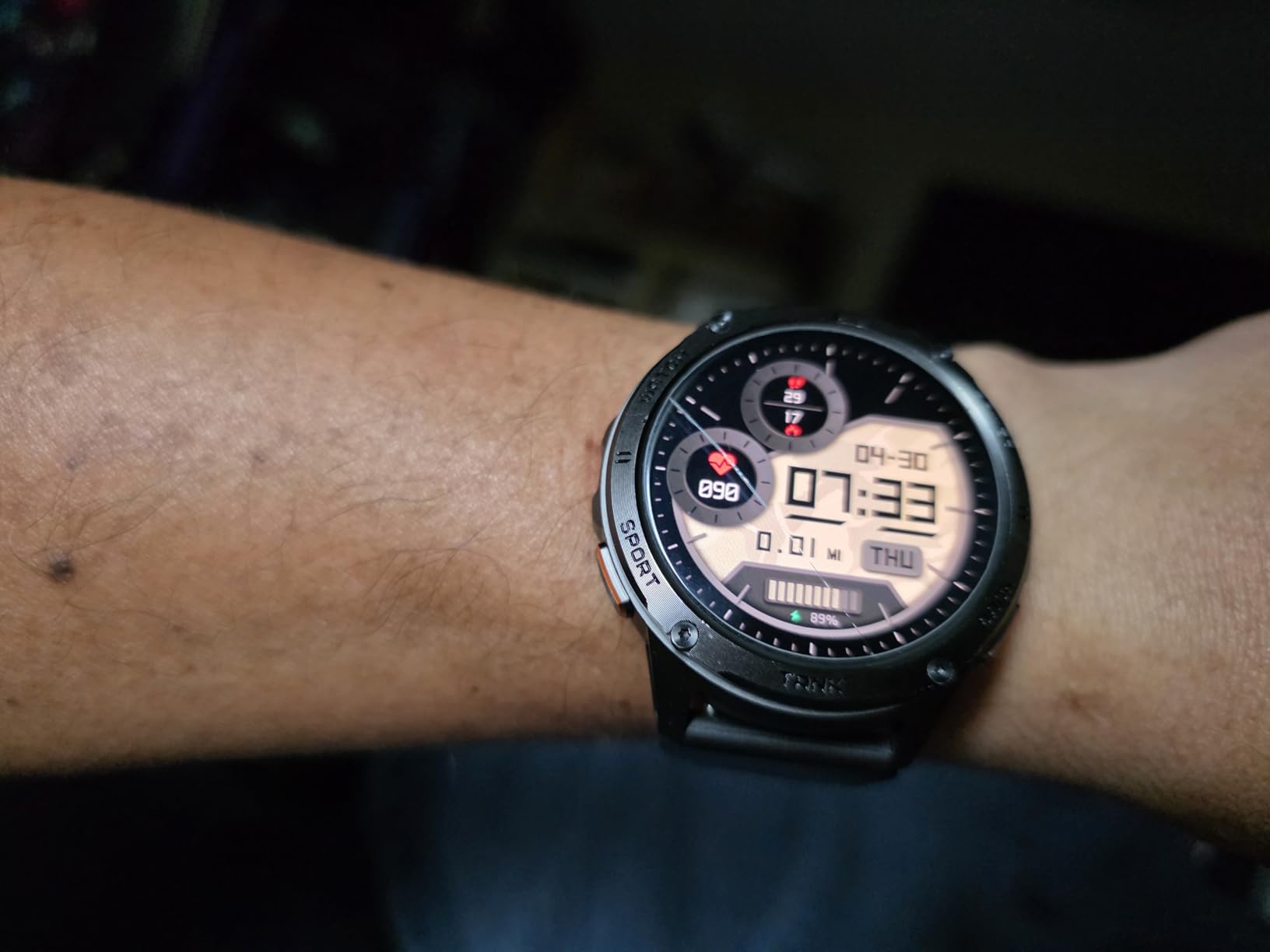 AMAZTIM Tank T3 Smart Watches for Men, Rugged Full Metal Body, 5ATM & IP69K customer photo 1