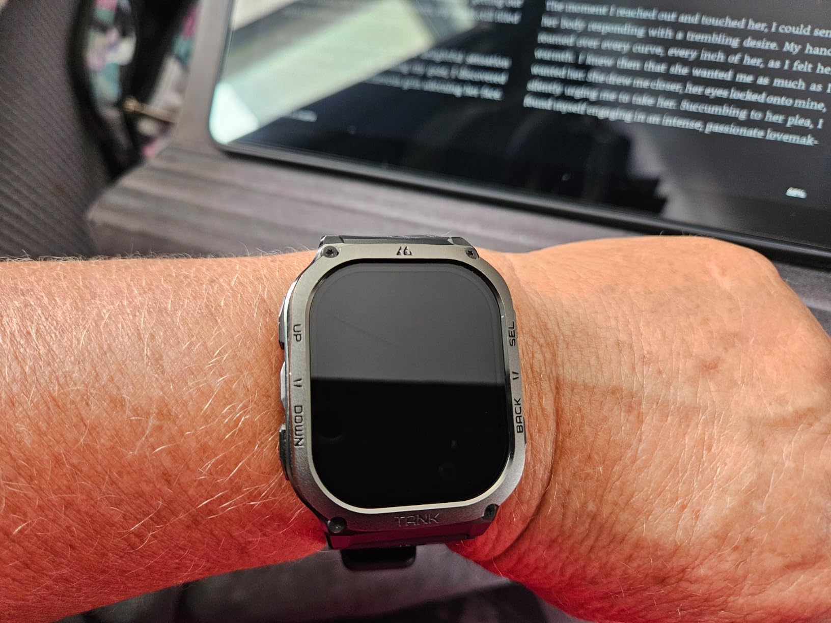 AMAZTIM Tank T3 Smart Watches for Men, Rugged Full Metal Body, 5ATM & IP69K customer photo 2