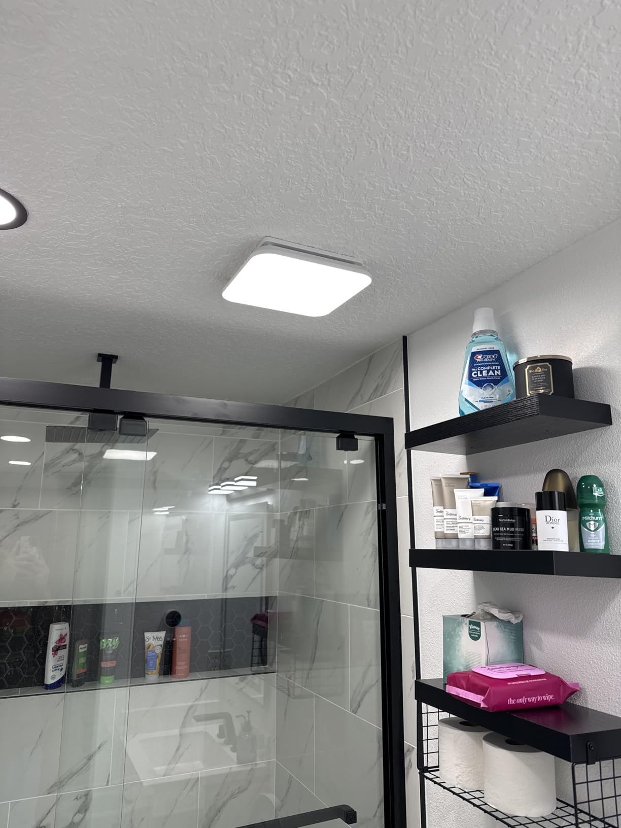 Fitop Bathroom Exhaust Fan with Light, 110 CFM, 1.0 Sone, 1200LM, 3CCT customer photo 1