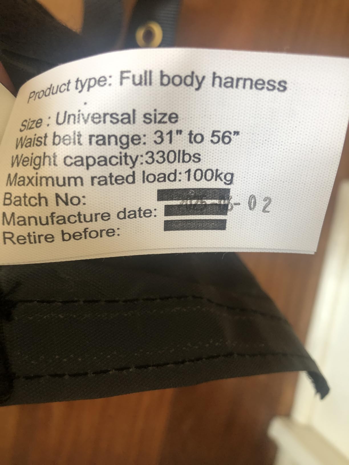 TRSMIMA Safety Harness Fall Protection - Safety Harnesses Construction Kit customer photo 1