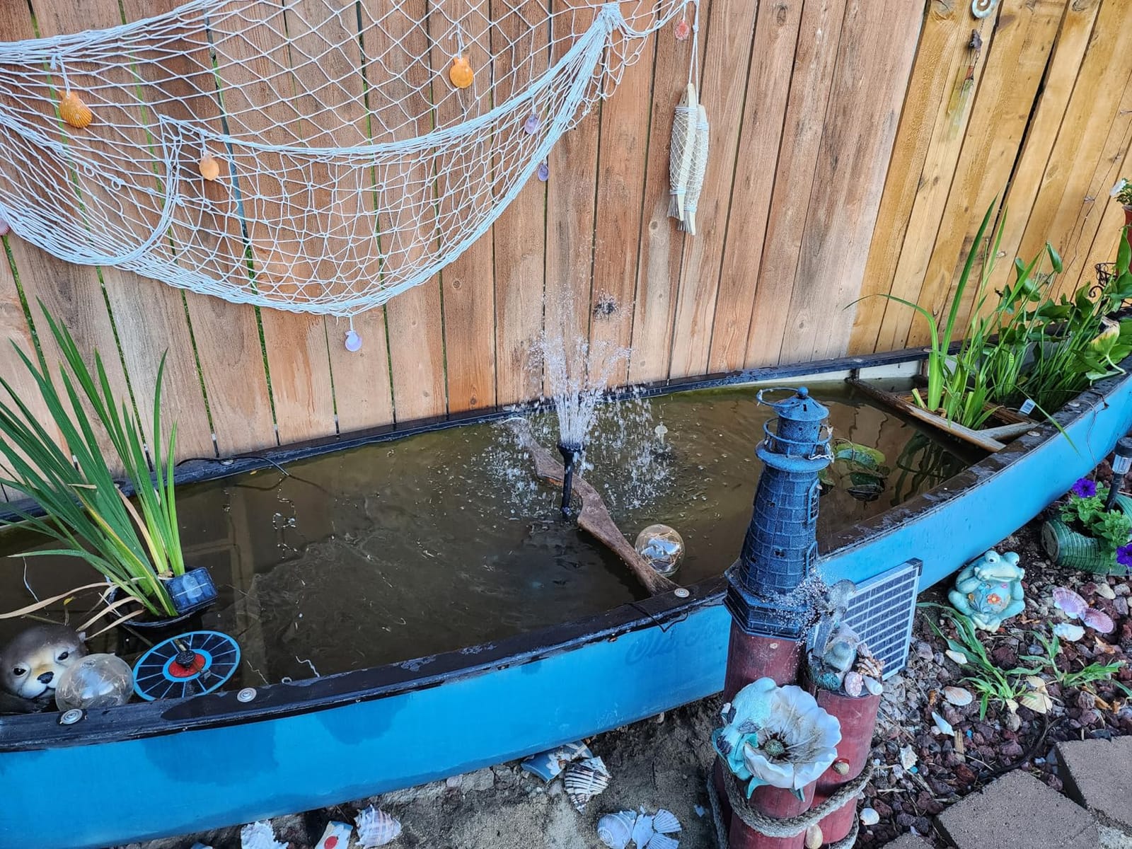 POPOSOAP Pond Filter with Pump Fountain Kits, 660GPH Pond Filter with 40W Pond Pump & Fountain Kit, Koi Pond Filters for Outdoor Ponds Clean, Clear, and Add Water Features(Corded Electric) customer photo 1