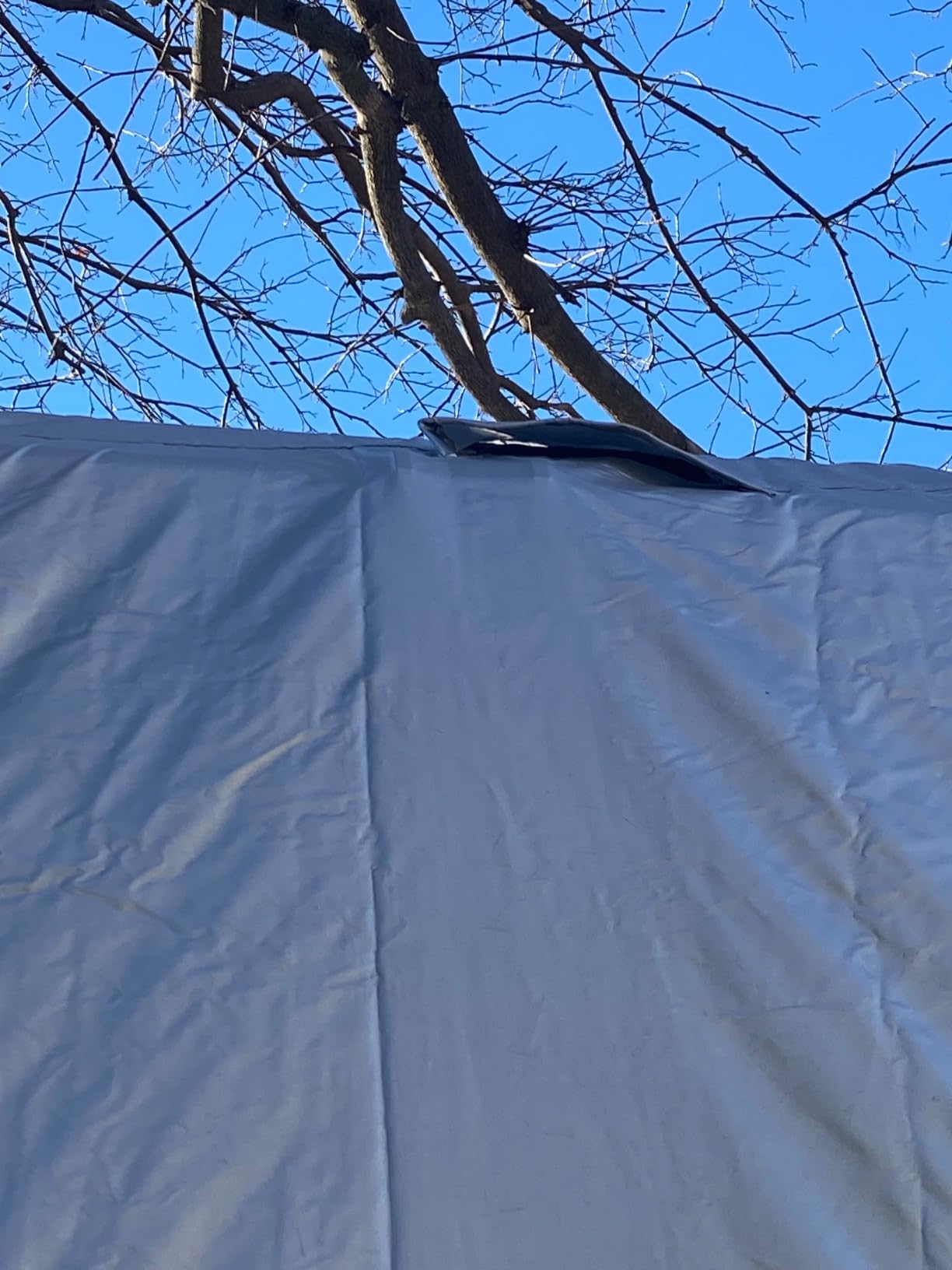 FRUNO Oxford Fabric Class C RV Cover Fits 23'-26' Waterproof Rip-Resistant Anti-UV Motorhome Camper Cover for Winter Snow with 4 Tire Covers and Gutter Covers customer photo 1