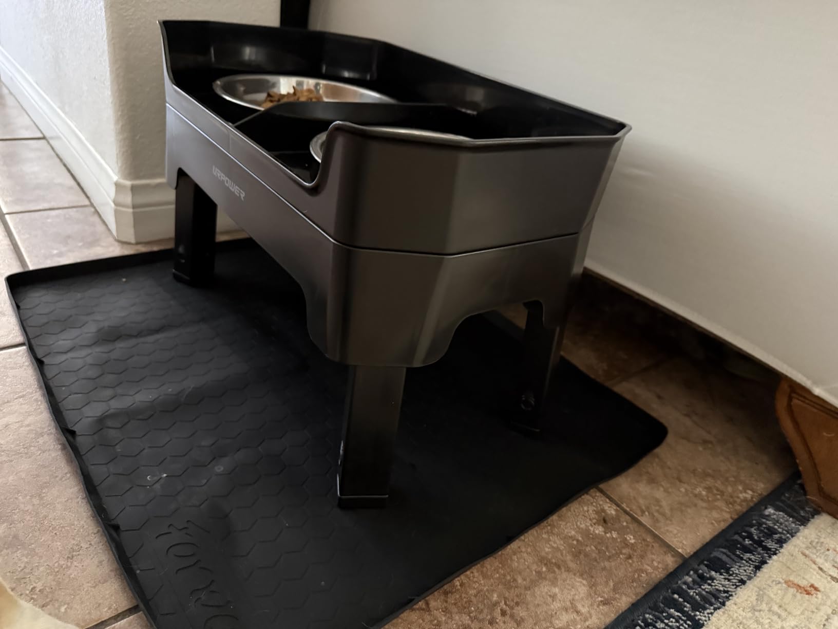 URPOWER Elevated Dog Bowls, 3-in-1 Double Deck Raised Dog Bowl Stand customer photo 1