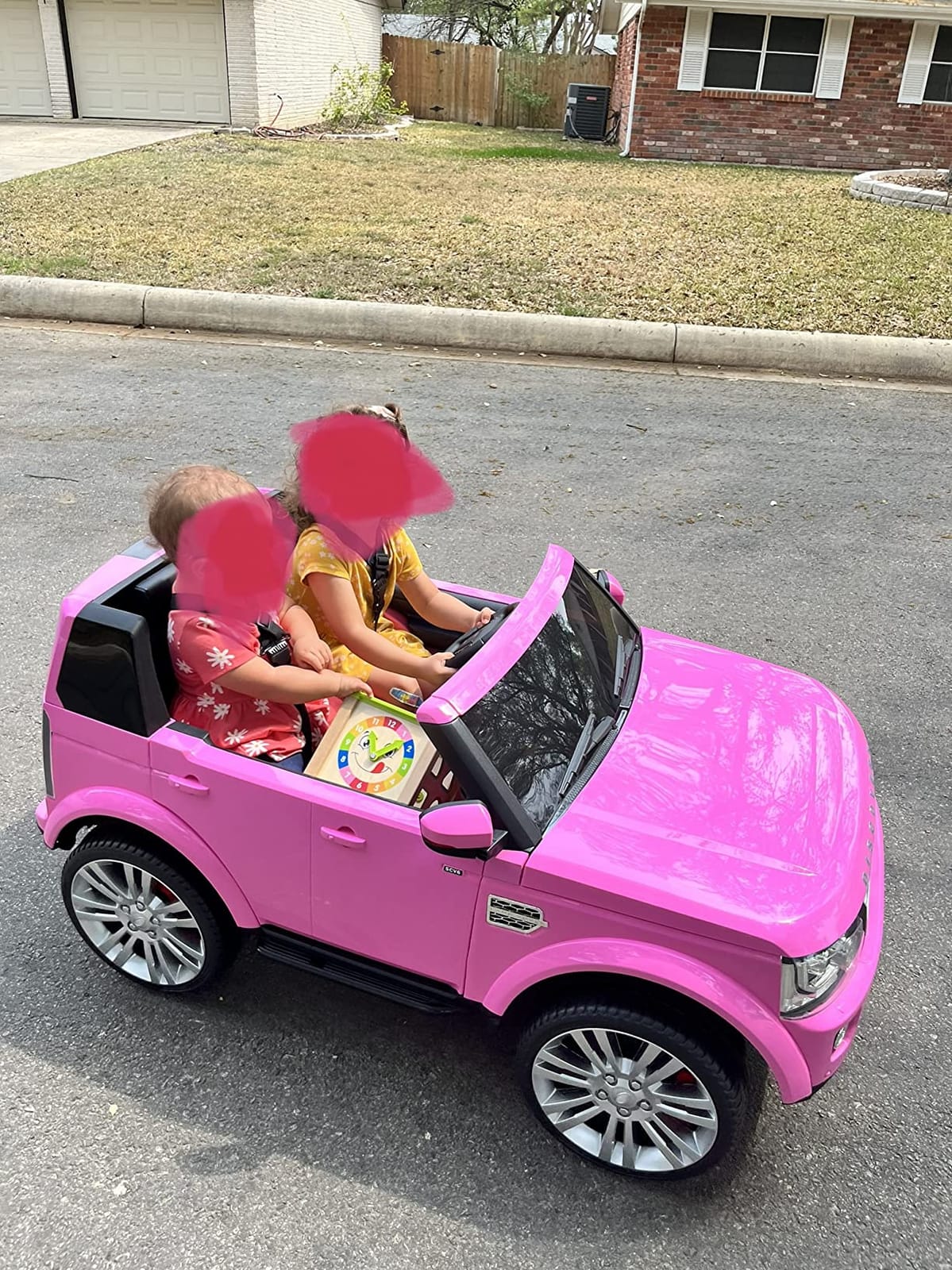 Best Choice Products 12V 3.7 MPH 2-Seater Licensed Land Rover Ride On Car Toy w/Parent Remote Control, MP3 Player - Blue customer photo 1