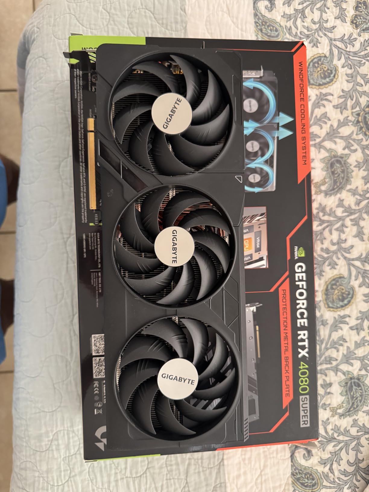 GIGABYTE GeForce RTX 4080 Super WINDFORCE V2 16G Graphics Card, 3X WINDFORCE Fans, 16GB 256-bit GDDR6X, GV-N408SWF3V2-16GD Video Card customer photo 1
