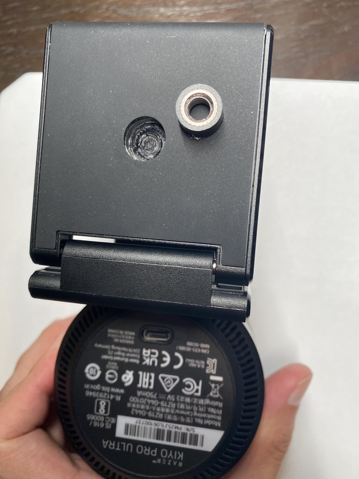 Razer Kiyo Pro Ultra 4K Webcam, Large Sensor, Built-in Mic and Shutter customer photo 2