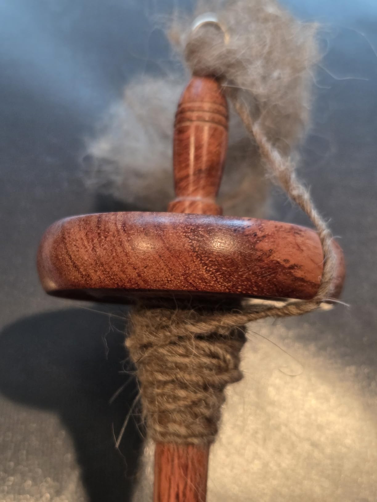 SAVINA Wooden Top Whorl Drop Spindle for Spinning Wool Roving into Yarn customer photo 1