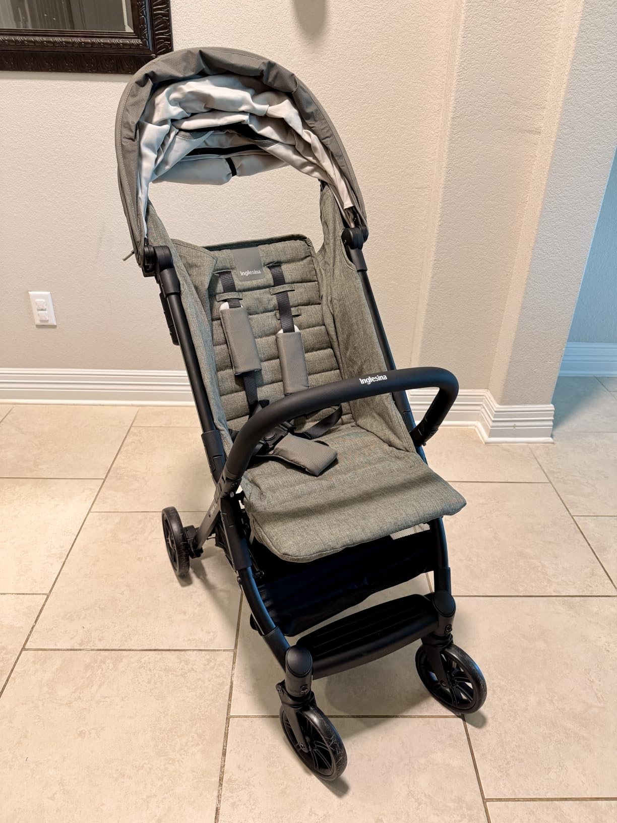 Inglesina Quid 2 Stroller - Alpaca Beige - Ultra Compact Lightweight Travel Stroller, Babies and Toddlers, Airplane Overhead, Foldable, Reclining Seat, Collapsible Canopy, 3 Months - 50 lbs, BPA Free customer photo 1