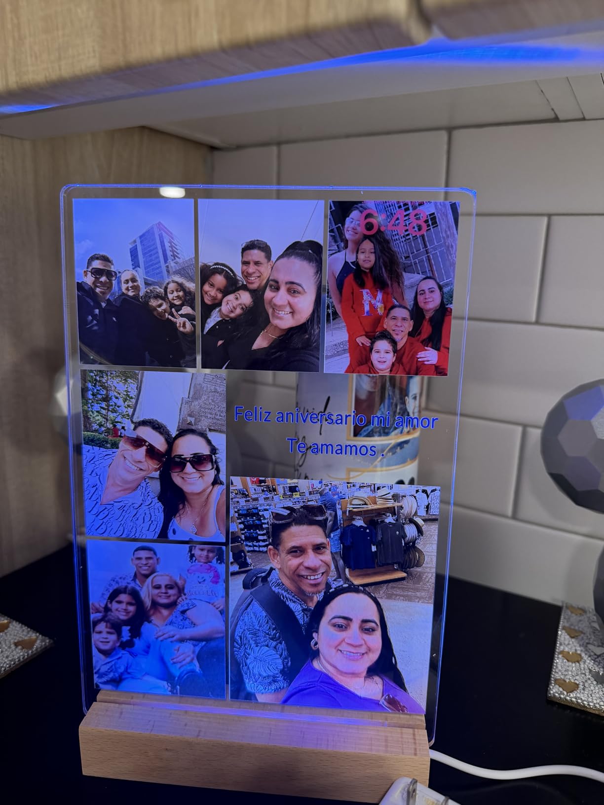 KoxSmar Custom Picture Frames, Personalized Photo Frame, Customized Picture Frames, Personalized Mothers Day Gifts for Mom Baby Kid Family Pet customer photo 1