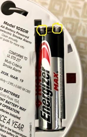 Kidde Compact Smoke Detector, AA Battery-Powered, 10SDR customer photo 1