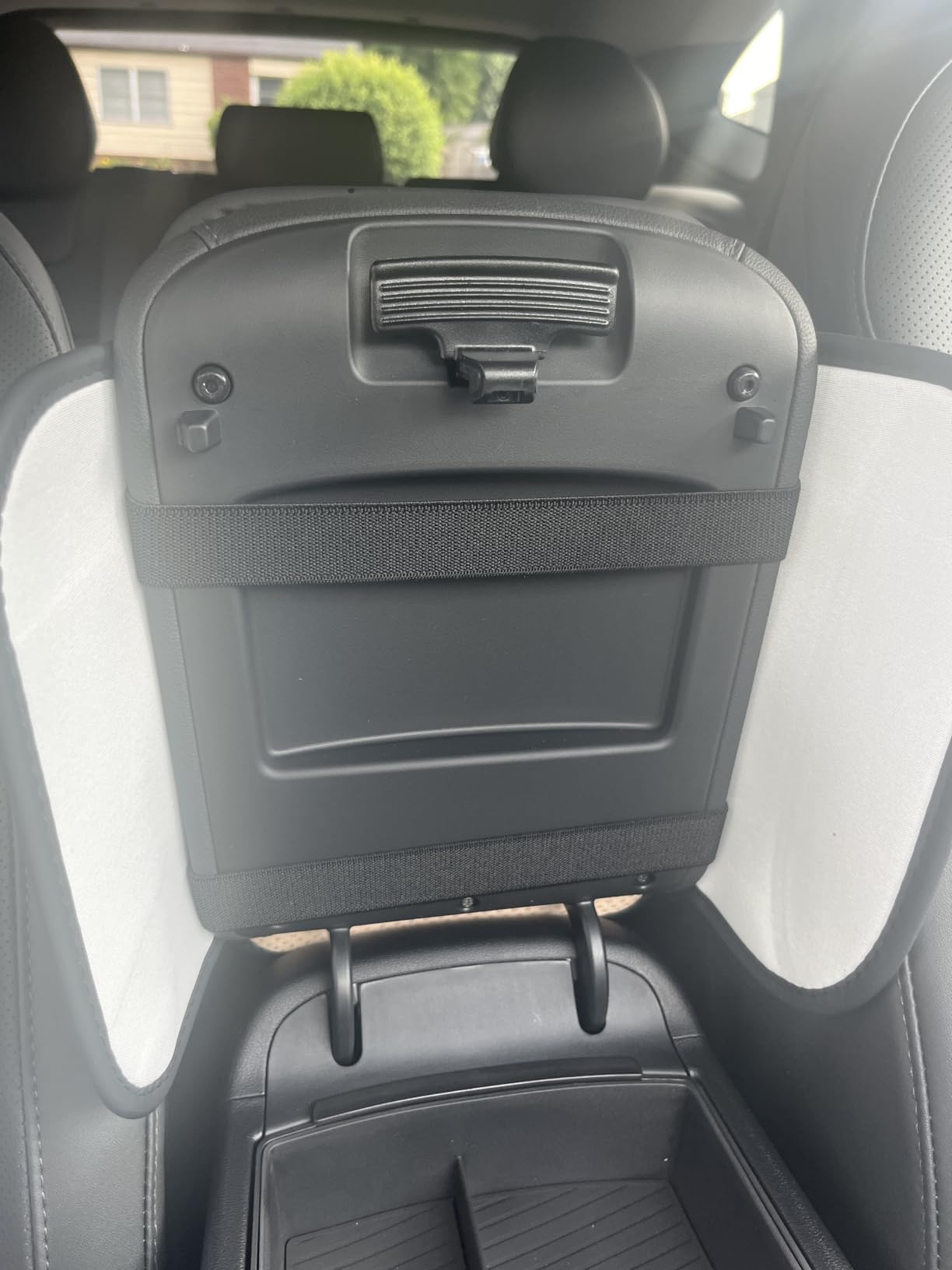 Stacool Upgraded Car Center Console Cover,Microfiber Leather Car Armrest Cover Cushion with 2 Storage Bags,Universal Car Armrest Storage Box (Black) customer photo 2