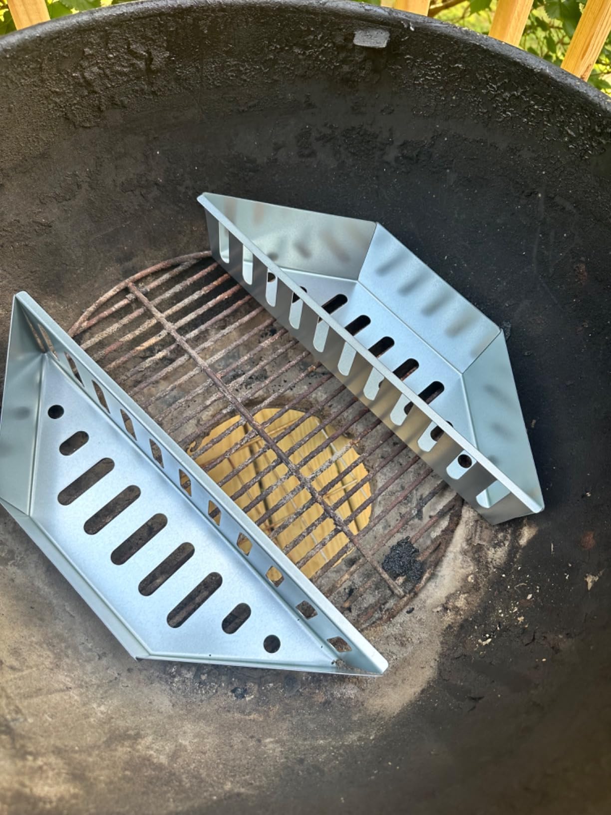 Charcoal Basket Stainless Steel for Weber Char-Basket Charcoal Holders Compatible with Weber 22 inch Grilling Accessories Charcoal Kettle Grill Accesories(2 Pieces) customer photo 1