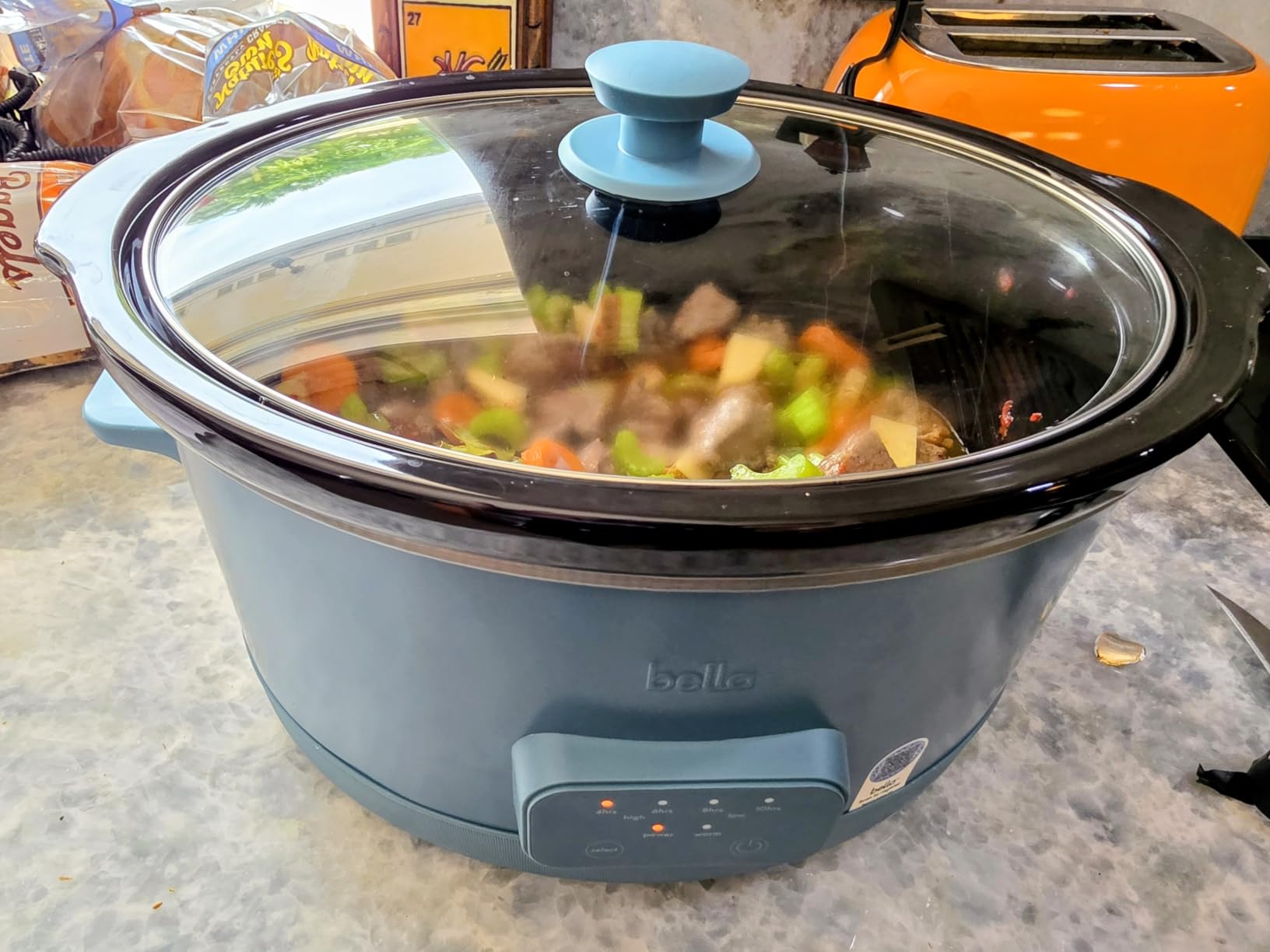 bella SAVOR 6qt Programmable Non-Toxic Slow Cooker, Oatmilk customer photo 1