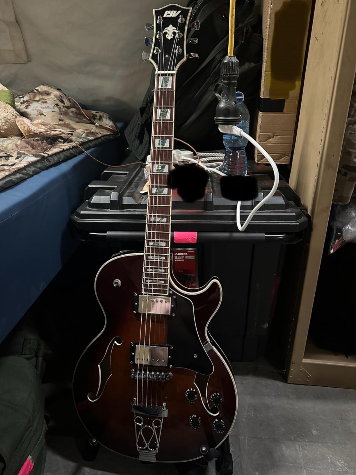 IYV-IJZ-300A TSB Jazz Solid hollow-Body Electric Guitar, Tobacco Sunburst customer photo 2