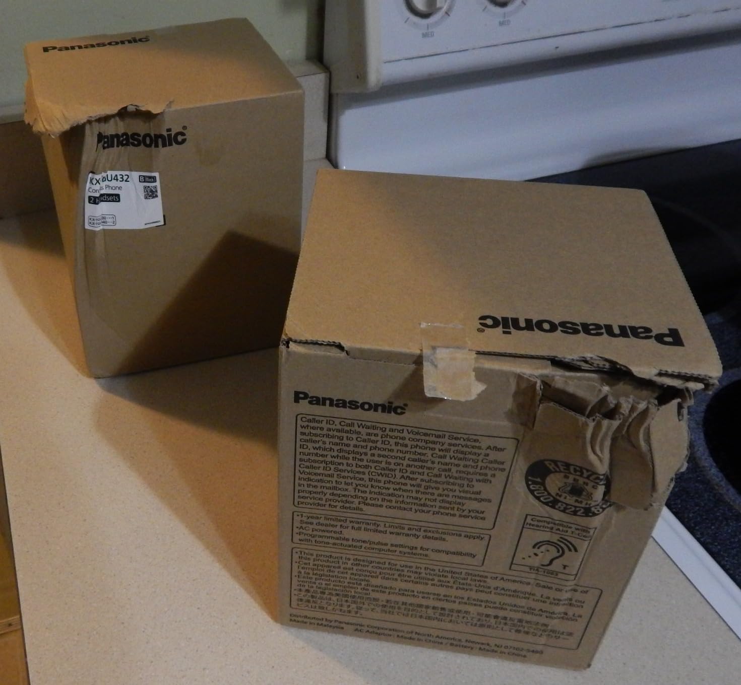 Panasonic Cordless Phone, Easy to Use with Large Display & Big Buttons, Flashing Favorites Key, Flashlight, Call Block, Volume Boost, Talking Caller ID, House Phones, 2 Cordless Handsets - KX-TGU432B customer photo 2