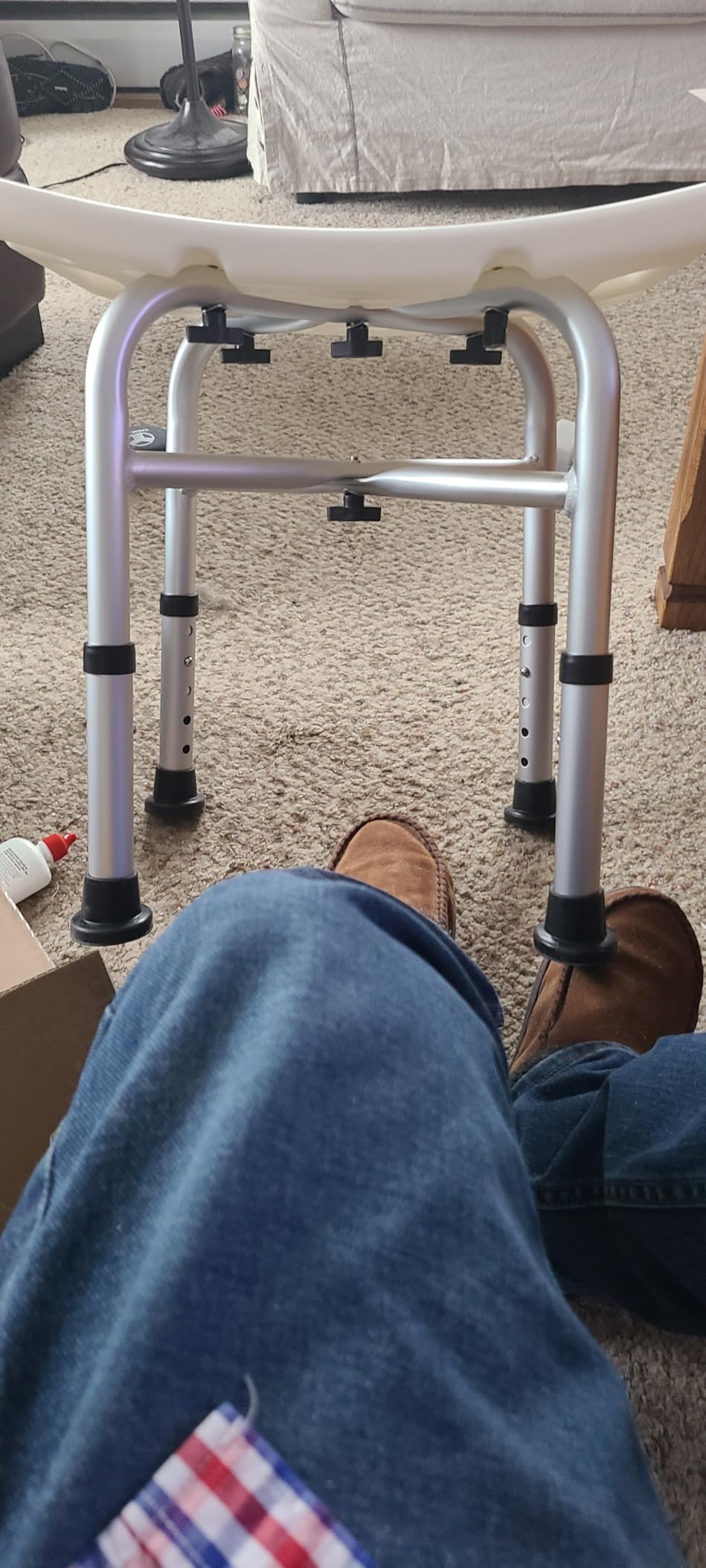 Hiqufet Medical Shower Chair for Inside Shower, Heavy Duty Shower Stool customer photo 2