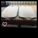 TP Melamine Serving Trays with Handles, 17” x 12”, Set of 2, White Marble customer photo 1