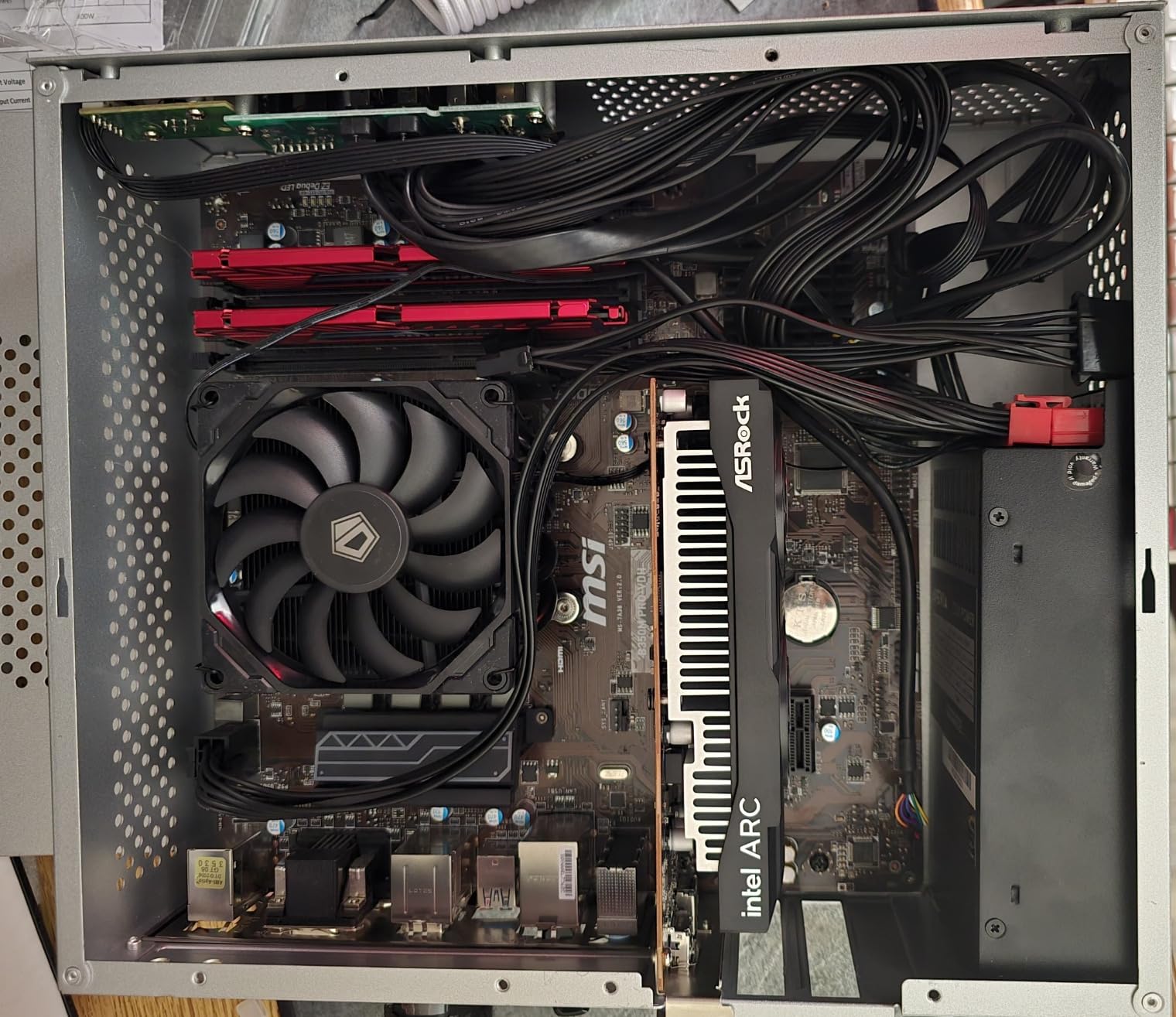 mATX/Mini ITX PC Case Mini Tower Small Form Factor 0.8mm SPCC Material | Circular Mesh Ventilation Panel Suitable for MicroATX(244mm x 244mm)/Mini-ITX(170 x 170mm) Motherboards customer photo 2