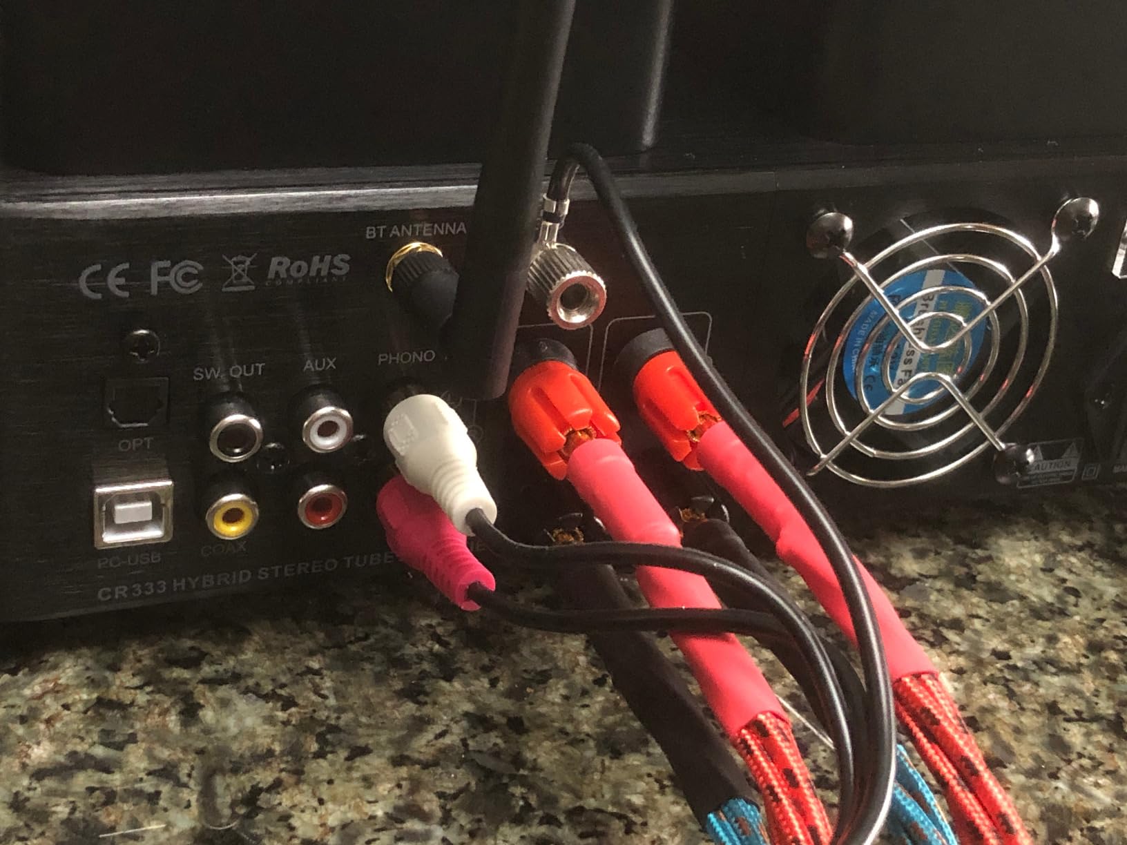 Tube Amplifier, Stereo Vacuum Tube Class A/B Amplifier,Integrated Amplifier with Bluetooth 5.0,Subwoofer Output, Headphone Output, Record Player Phono Preamp and USB DAC customer photo 1