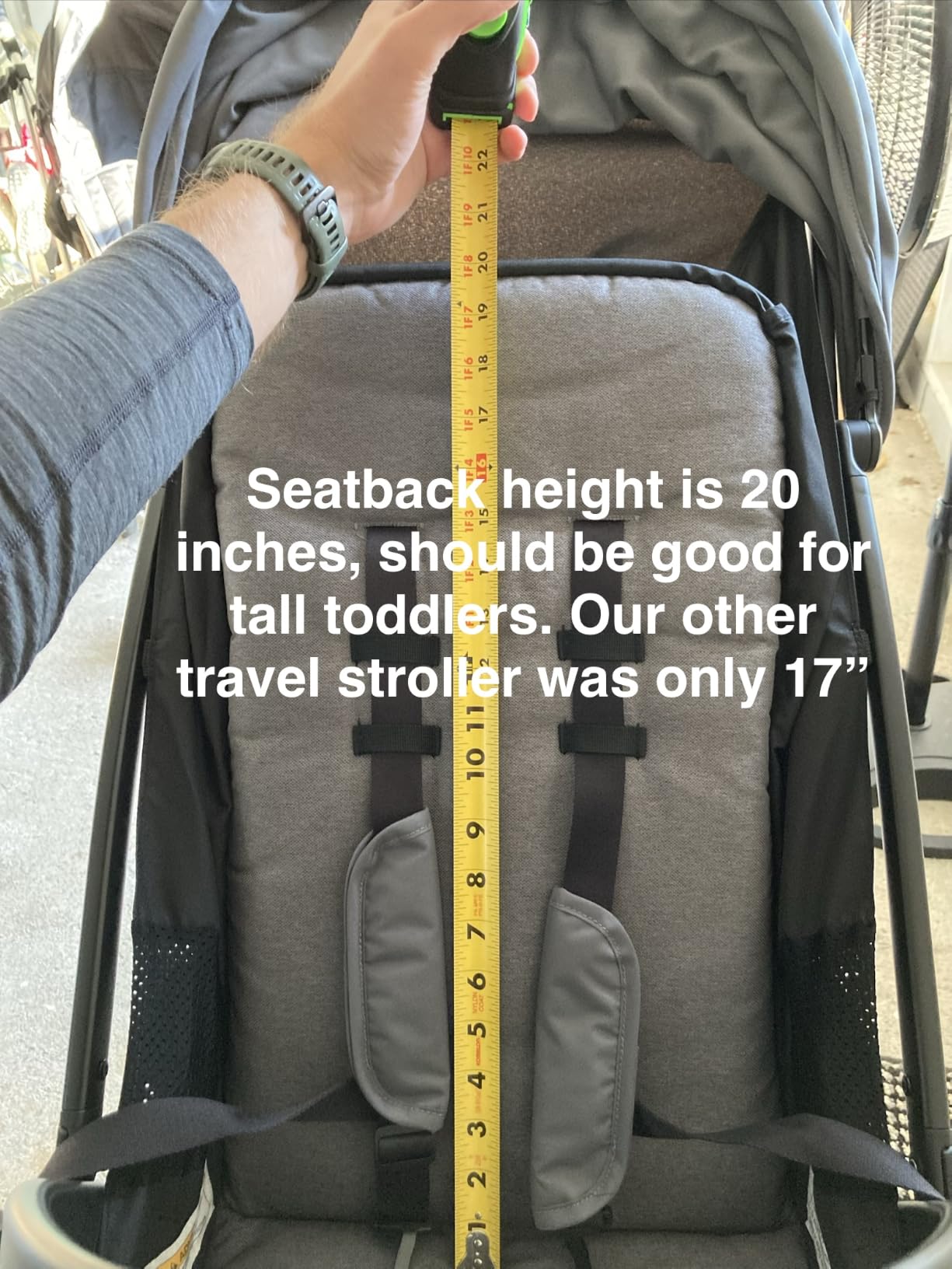 Graco Ready2Jet Compact Stroller Overhead Friendly Compact Travel Stroller with Automatic Fold, Kingston customer photo 1