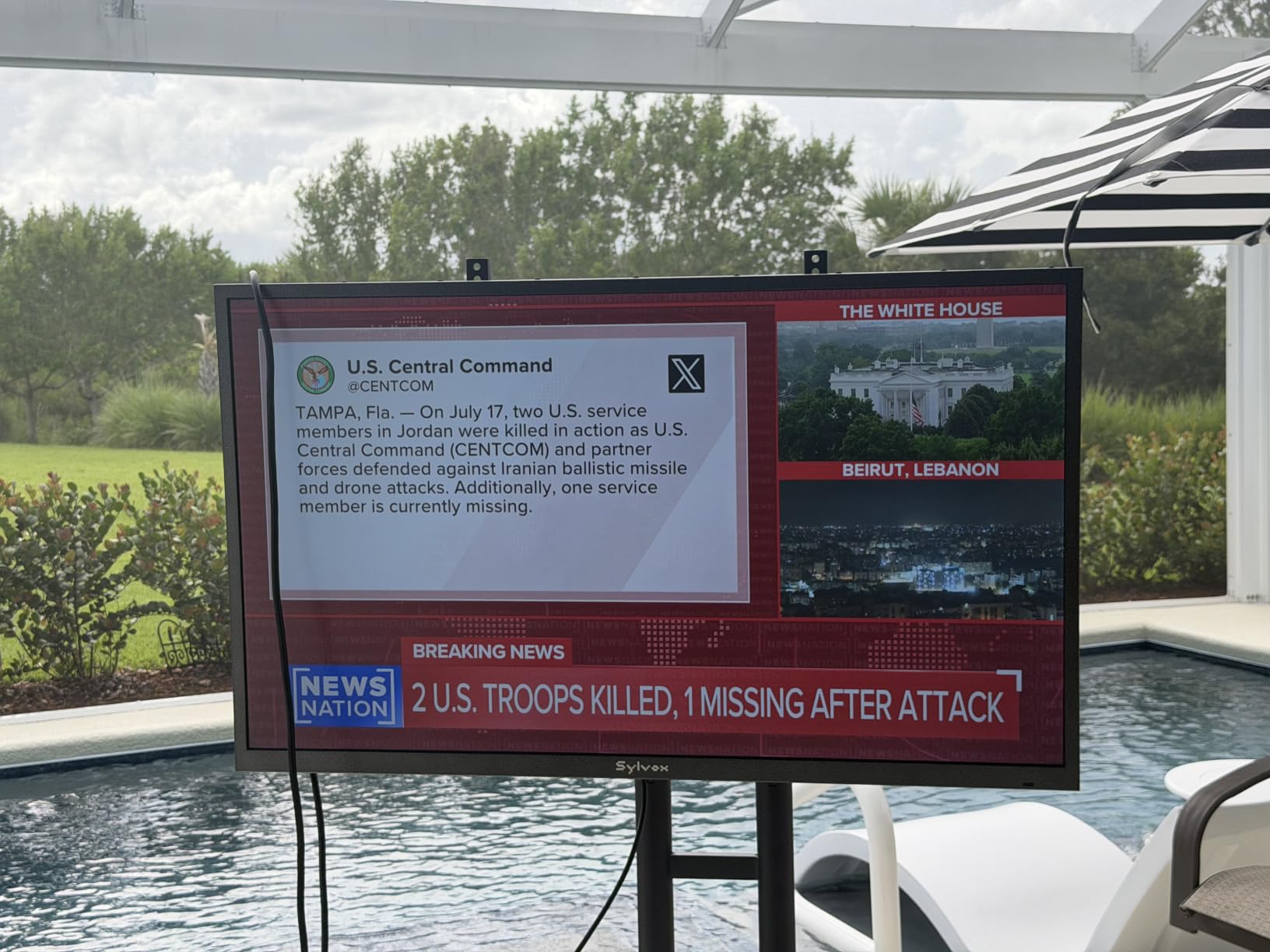 SYLVOX Outdoor TV, 55 inch Smart Waterproof Outdoor TV, 4K UHD Weatherproof customer photo 2