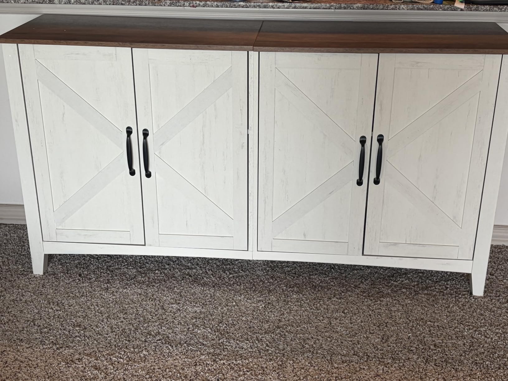 VASAGLE Buffet Cabinet, Coffee Bar, Adjustable Shelf customer photo 1