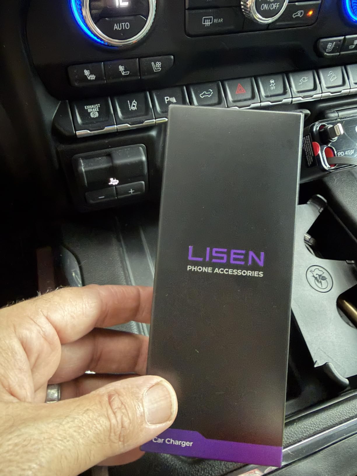 LISEN Retractable Car Charger, 84W Car Charger USB C Fast Charge, 4 in 1 customer photo 1