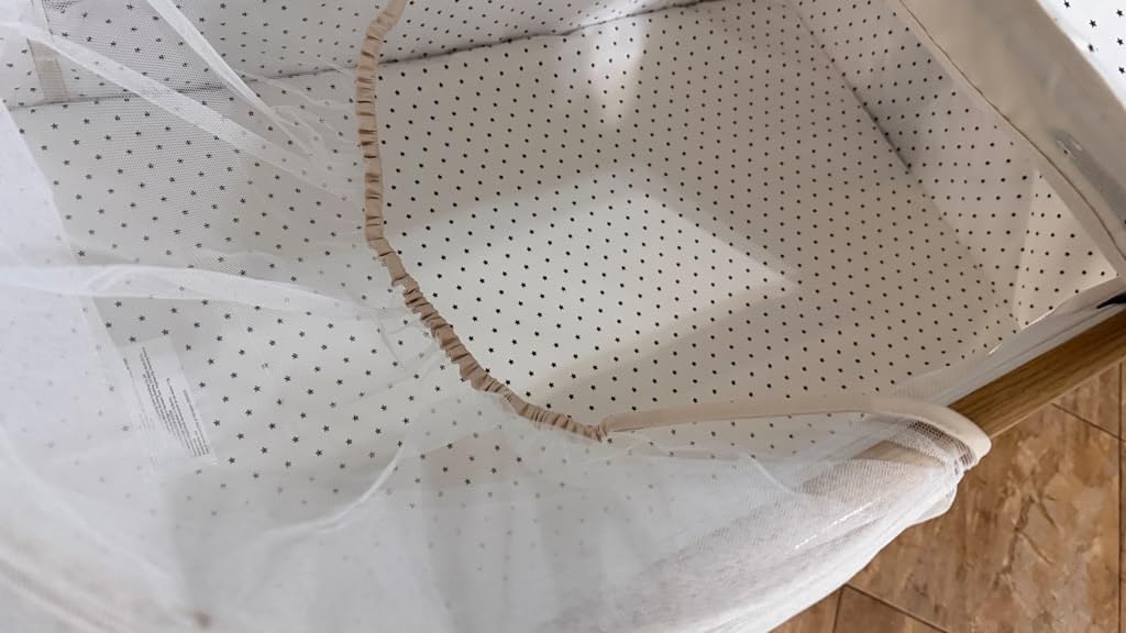 Baby Bassinet, Bedside Bassinet for Baby, 4 in 1 Portable Bassinet Bedside Sleeper with Wheels Mosquito Net & Storage Basket, 6 Height Adjustable Rocking Bassinet for Newborn Baby customer photo 1