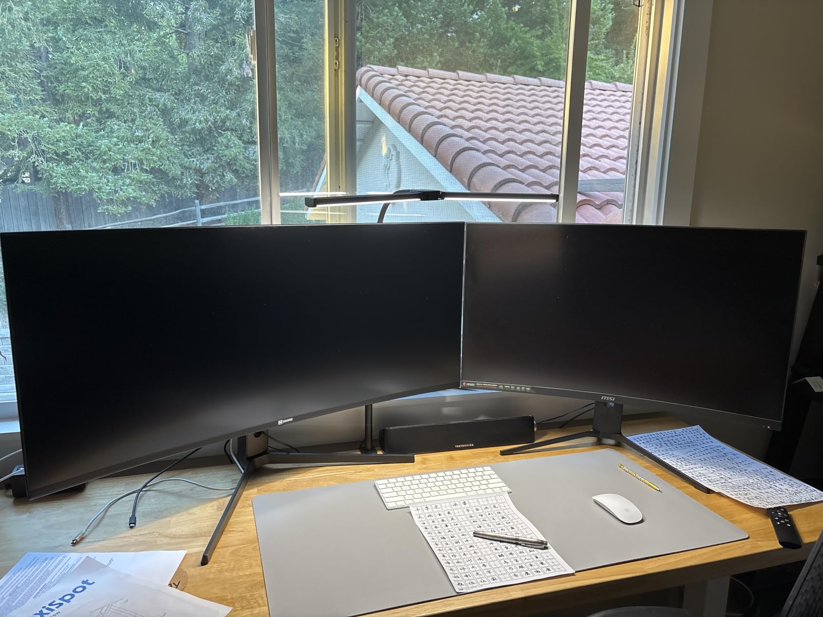 Motumen Led Desk Lamp for Home Office, Eye-Care Desk Light Clamp, Black customer photo 2