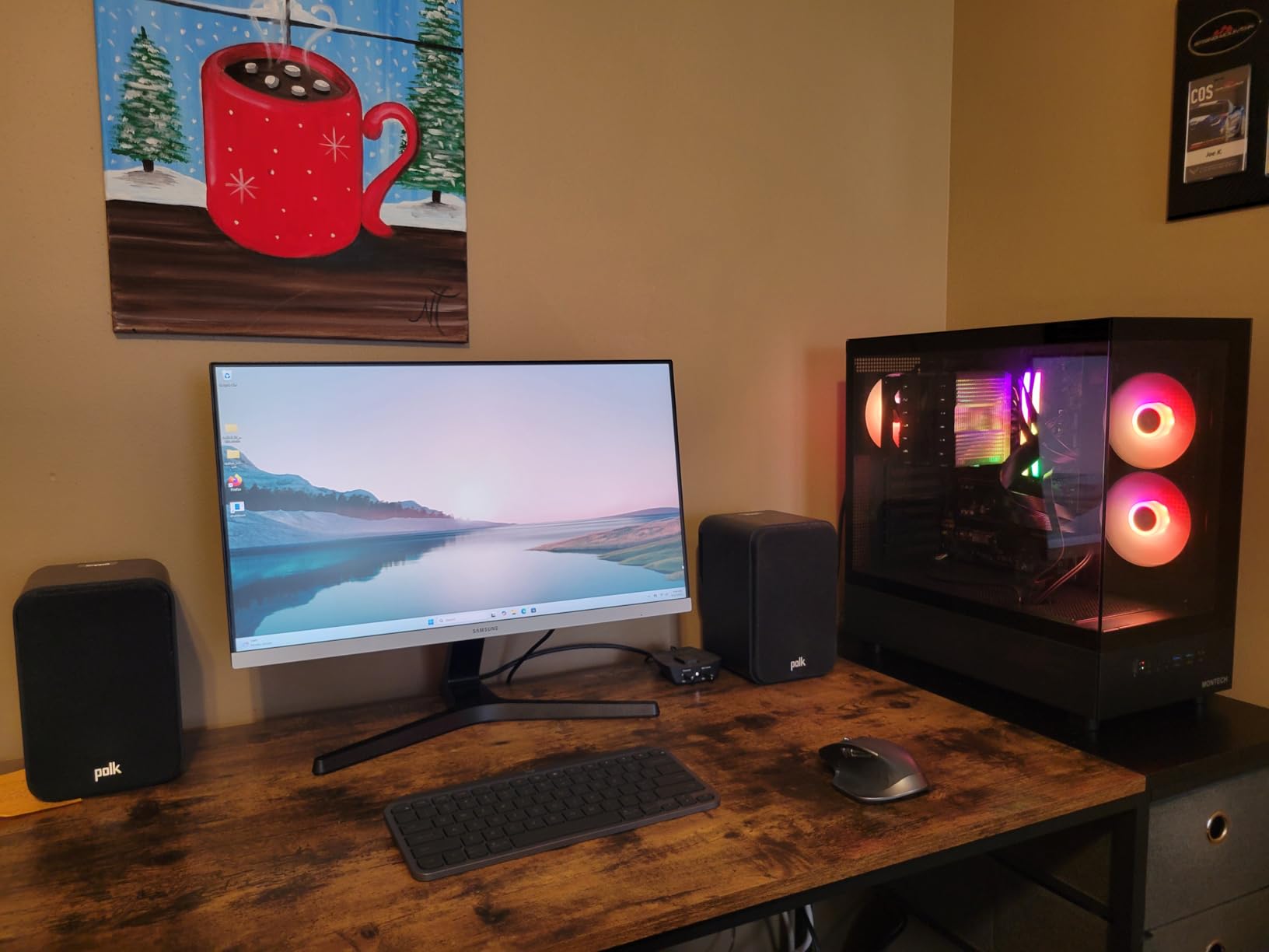 MONTECH XR Panoramic High Airflow ATX PC Case, 3 ARGB PWM Fans, Black | 420mm GPU Support, 360mm Radiator, Dual Tempered Glass, USB-C, Reverse Blade Fans, Magnetic Dust Filters, Up to 9 Fans customer photo 1
