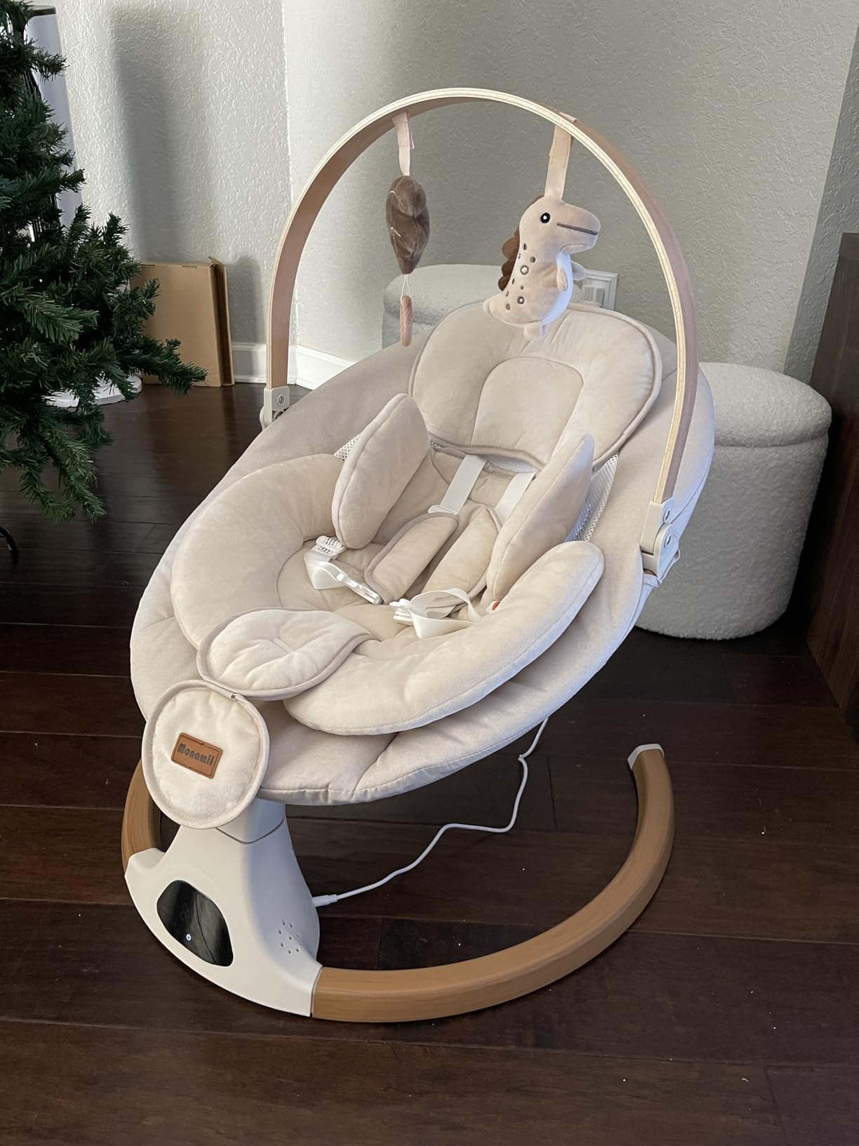 Monamii Baby Swings for Infants, Bluetooth Infant Swing with Music Speaker customer photo 2