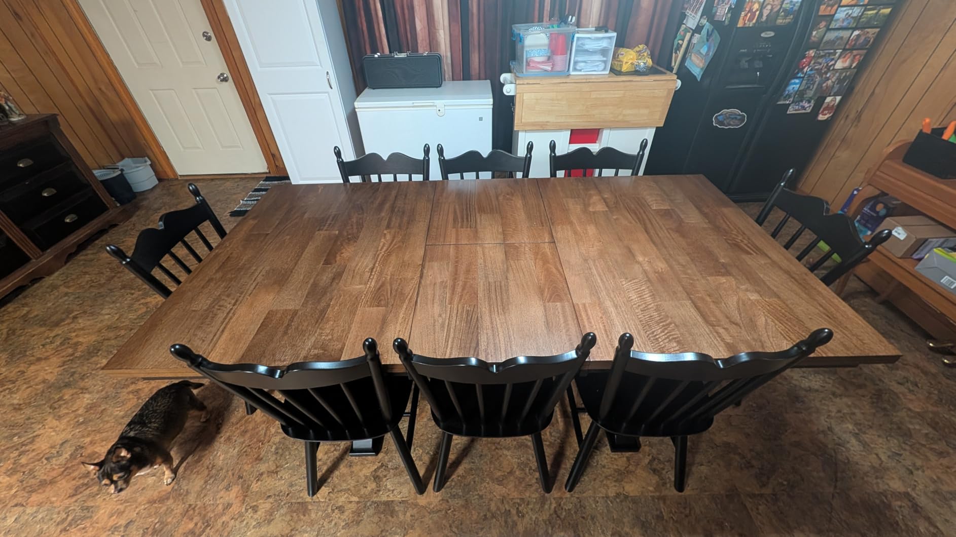 Signature Design by Ashley Wildenauer Extendable Dining Table, Farmhouse customer photo 2
