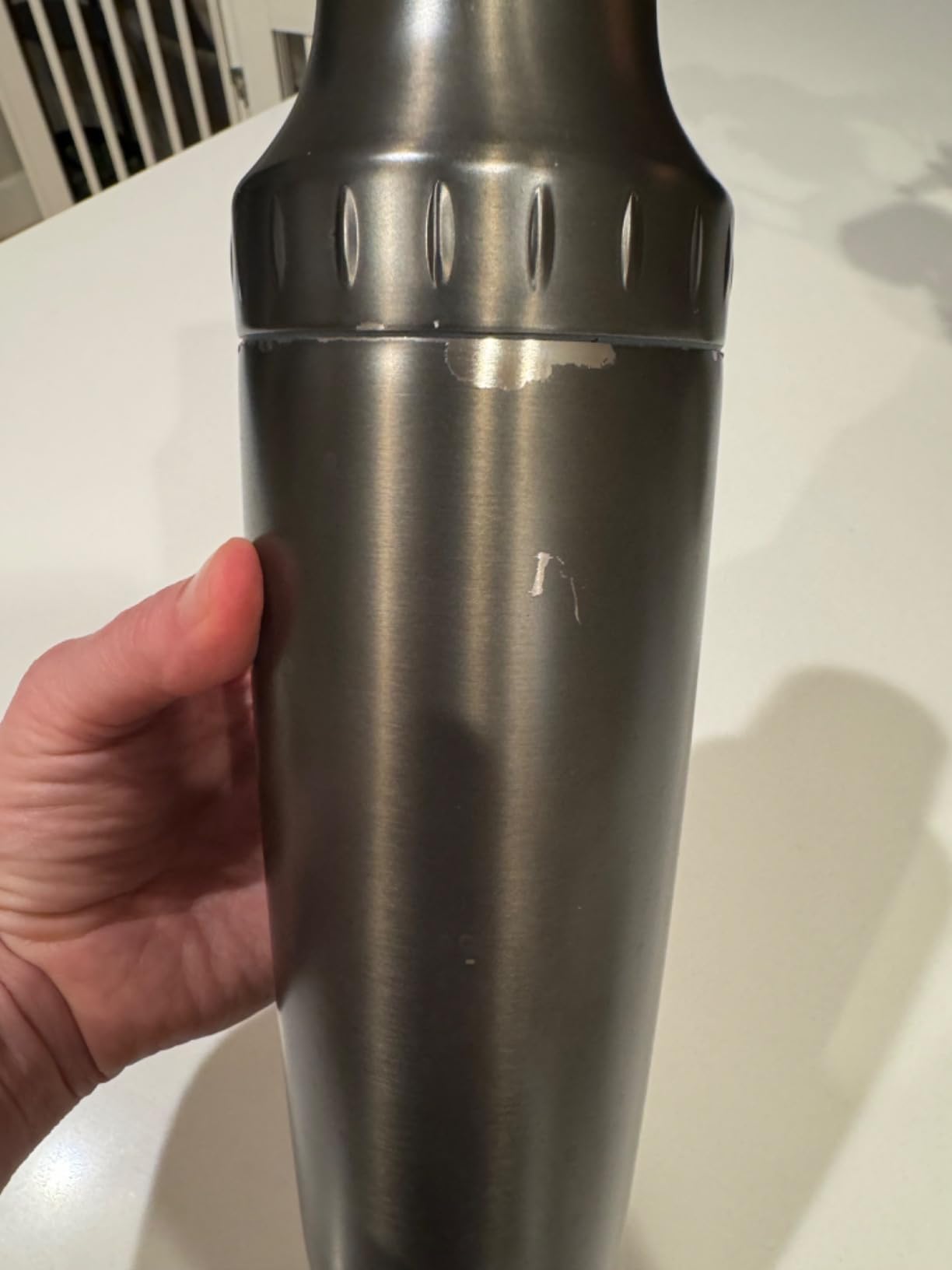 Hybrid Cocktail Shaker Set | Vacuum Insulated Stainless Steel Martini Shaker with Strainer & Jigger Lid | Travel Cocktail kit with Bartender Accessory Tools | 30oz | Gunmetal Gray customer photo 1