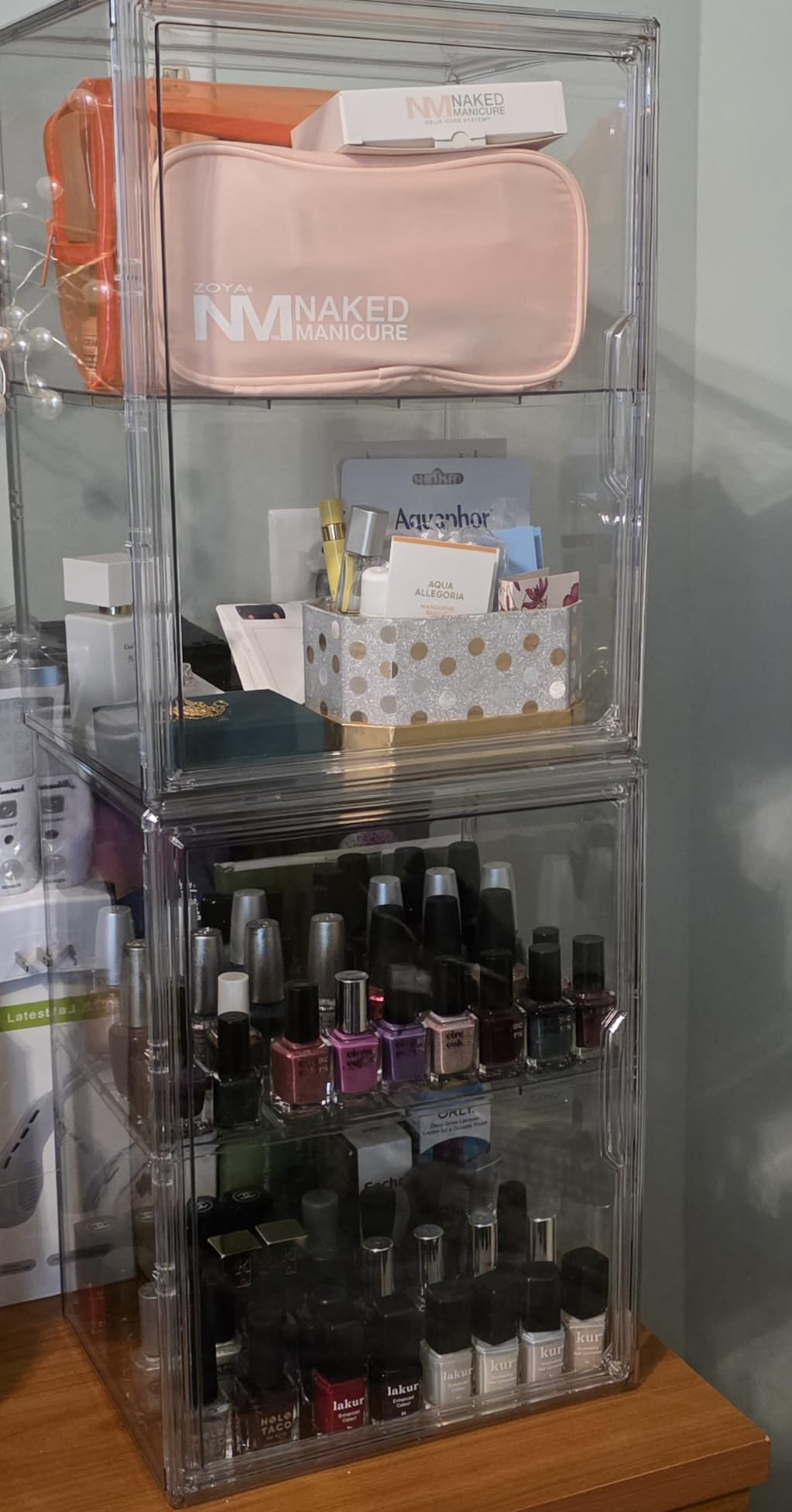 LXLXXL Acrylic Box Display Case, 5-Pack XL Stackable Storage Bins with Lid customer photo 2