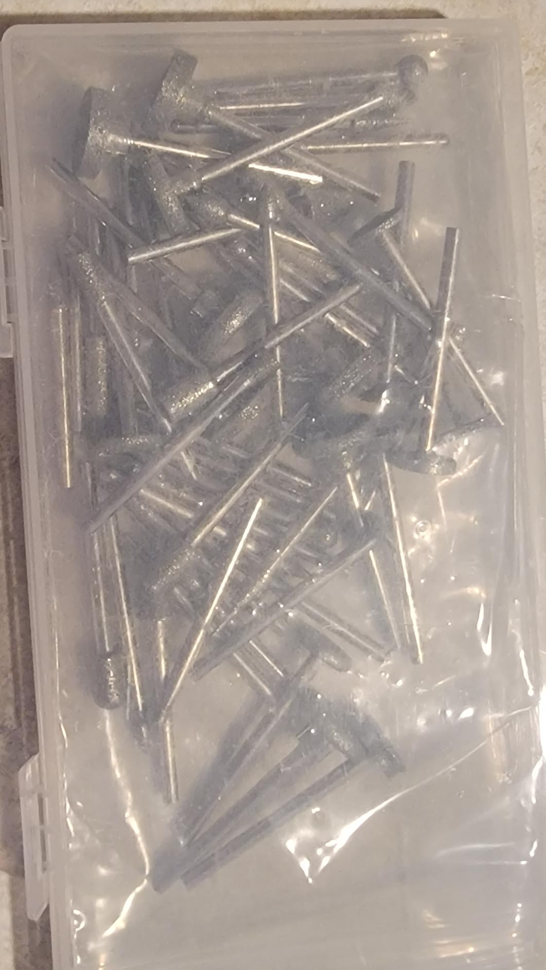 Stone Carving Set Diamond Grinding Bit Compatible with Dremel, 52Pcs Polishing Kit Diamond Bits 1/8