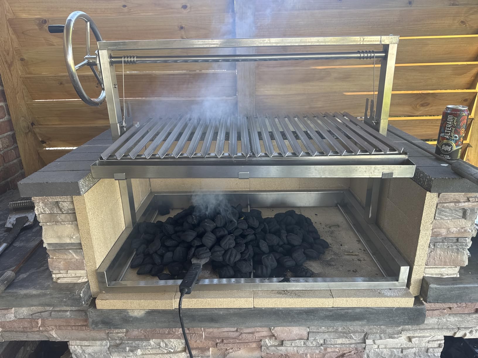 Santa Maria BBQ Grill, Argentine Style with Adjustable Height V-Grate customer photo 1