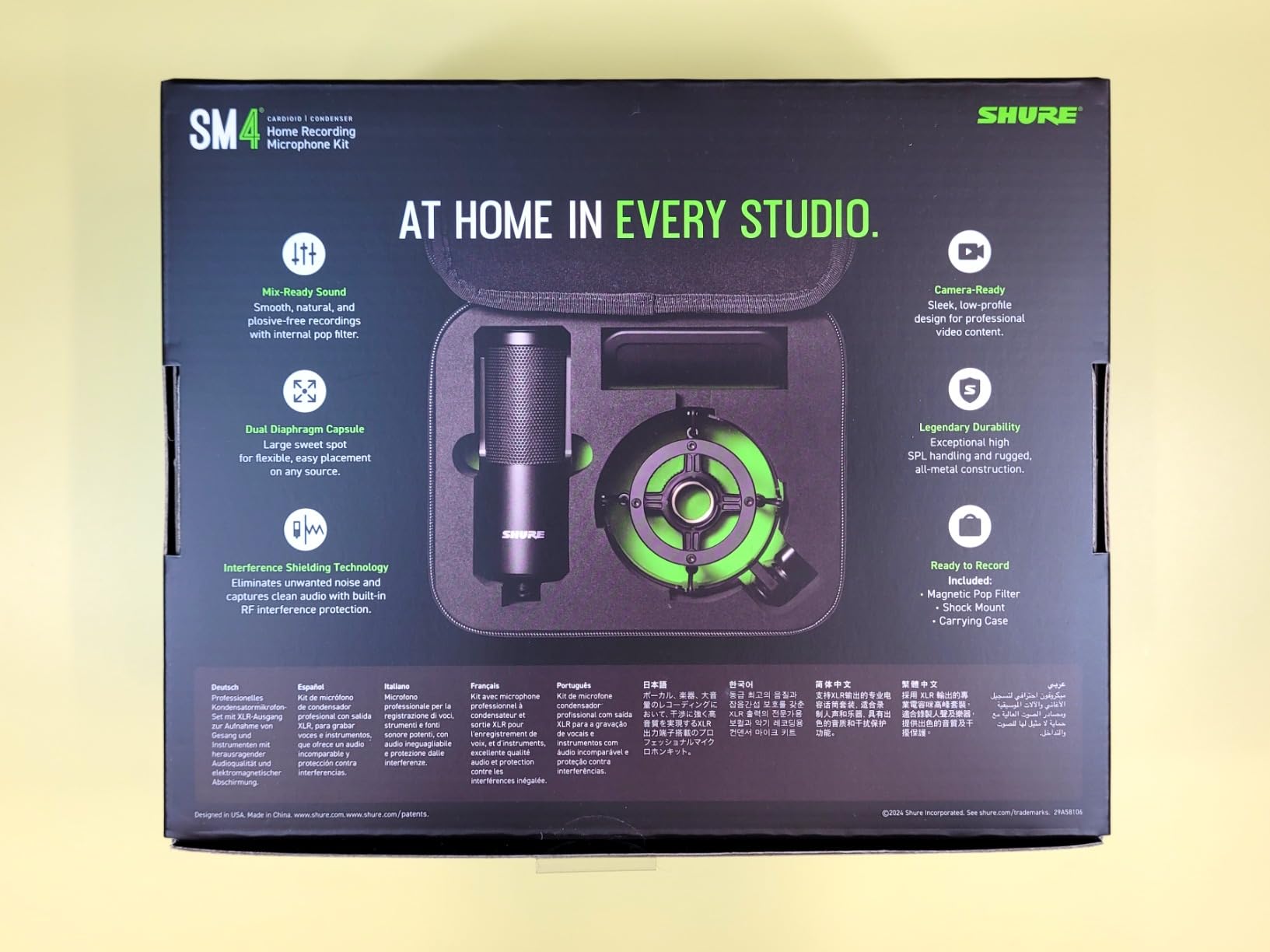 Shure SM4 XLR Studio Condenser Microphone Kit for Recording customer photo 2