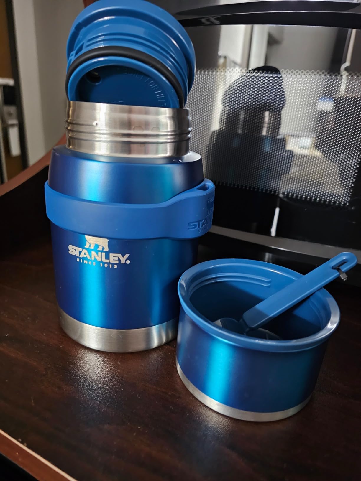 STANLEY Adventure To-Go Food Jar 18 oz | Vacuum Insulated Food Container | Wide Mouth Screw On Lid | Packable for Travel | Stainless Steel with Leakproof Lid | BPA-Free | Frost customer photo 1