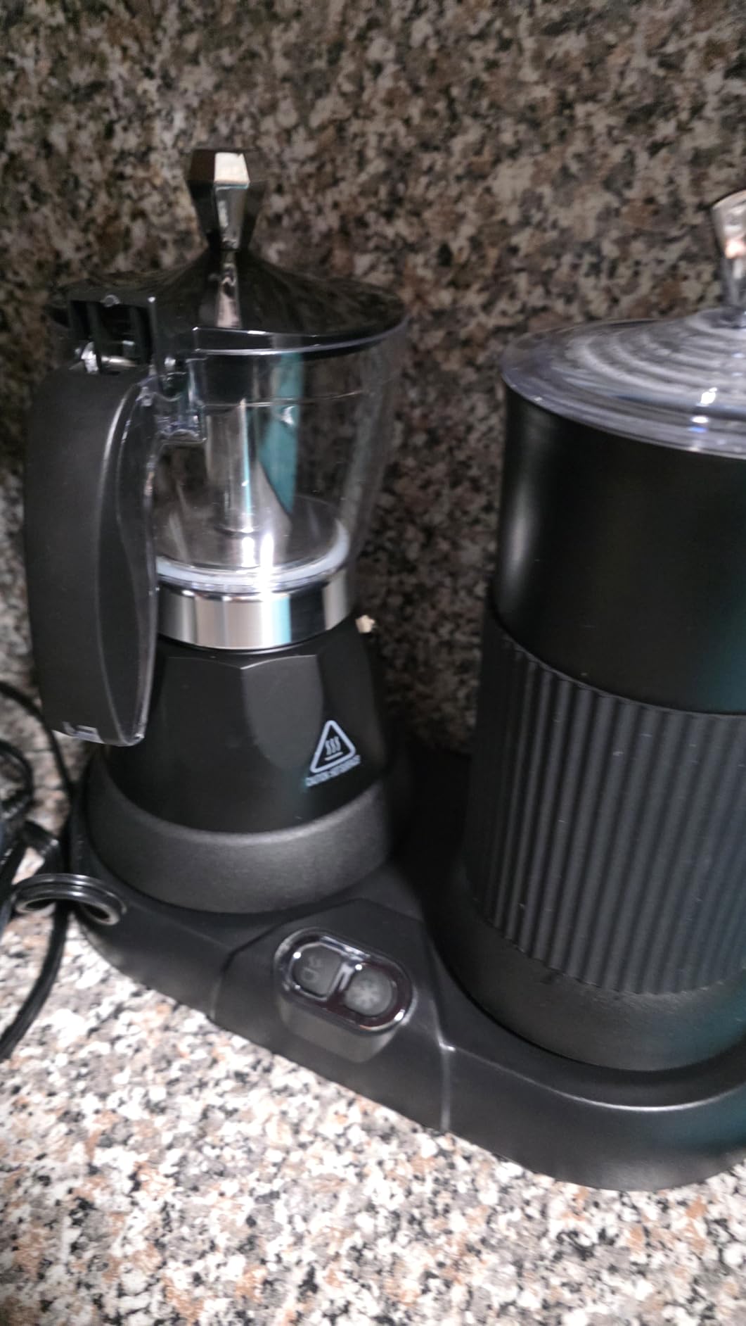 Espresso Maker with Milk Frother Electric Moka Pot 2-in-1 Espress Machine Aluminium One-Touch Operation Milk Froth Fine and Dense Black 110V customer photo 2
