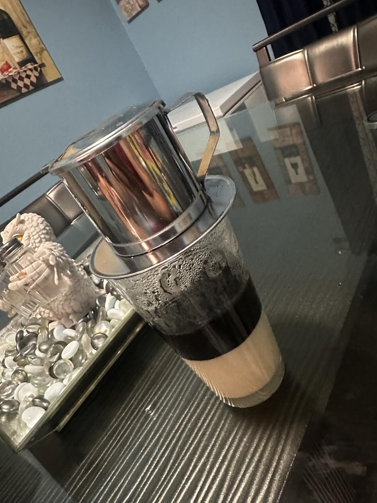 Birdee Vietnamese Coffee Dripper - 12 oz, Stainless Steel, Medium Drip Filter, Durable, Dishwasher Safe, Home Use, Travel, Camping, Gift Sets customer photo 1
