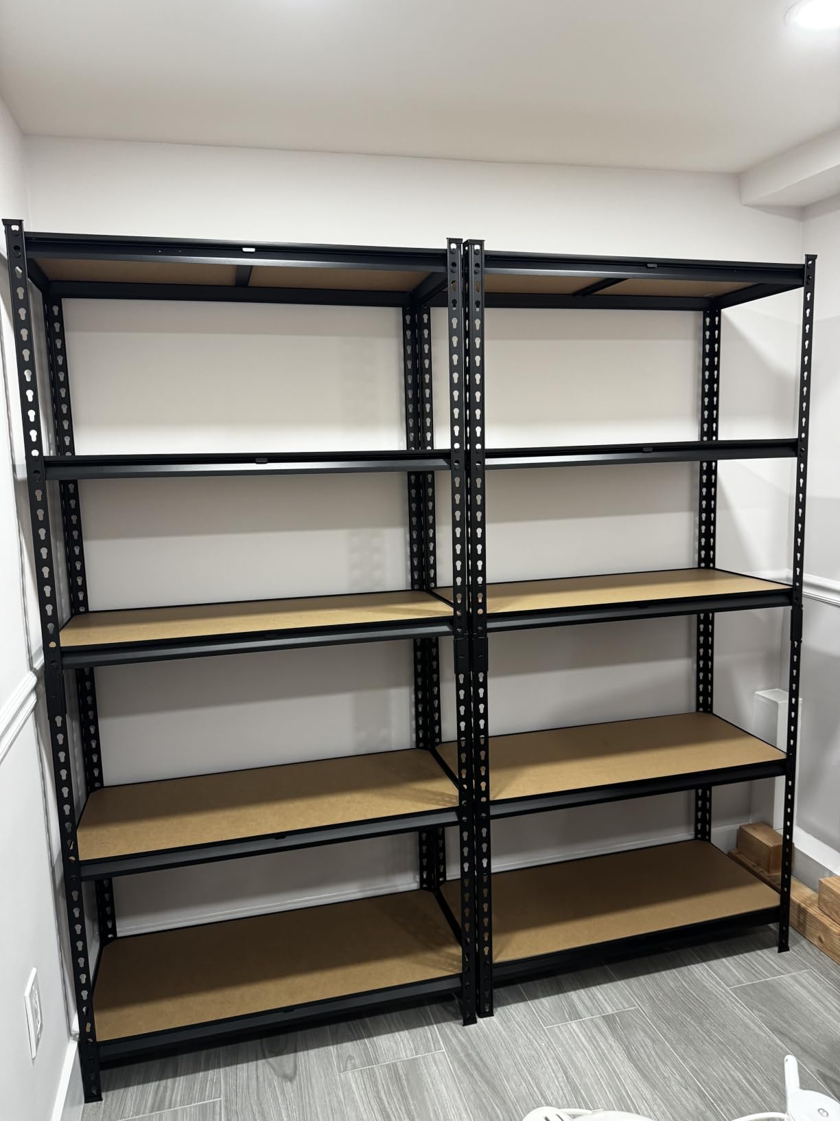 REIBII 2 Pack Garage Shelving, 2400LBS Each,Heavy Duty Storage Shelves | For Basement Pantry Workshop,36