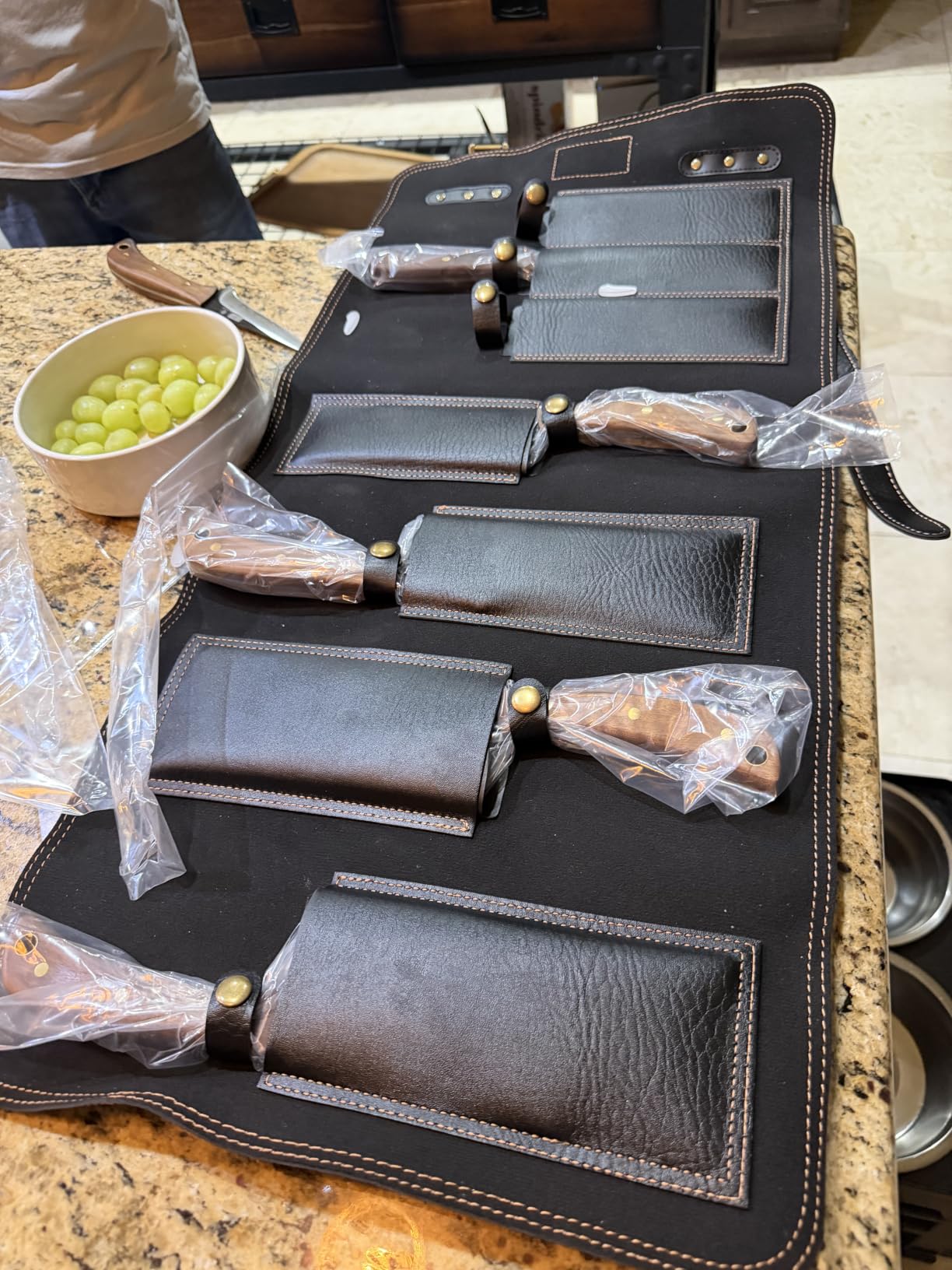 HOSHANHO Butcher Knife Set 3PCS, Sharp Fillet & Utility & Paring Knife Set customer photo 2