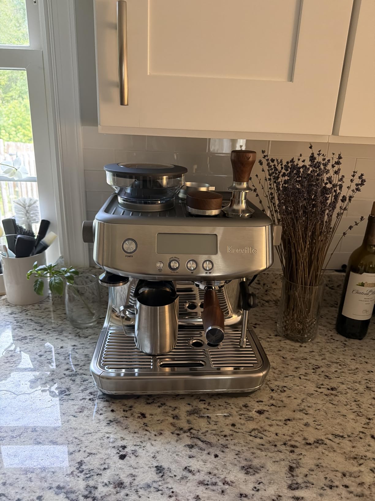 Calibrated Espresso Tamper 58mm Walnut Spring Loaded Design customer photo 2