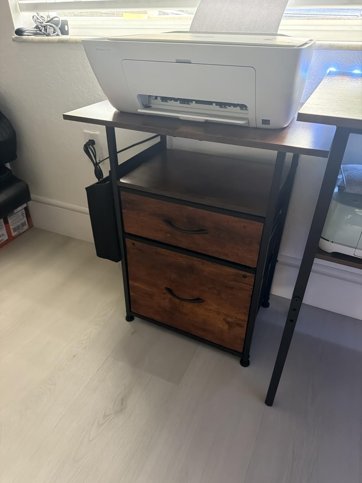 GYIIYUO 2 Drawer File Cabinet 24''W, Mobile Filing Cabinet, Printer Stand customer photo 1