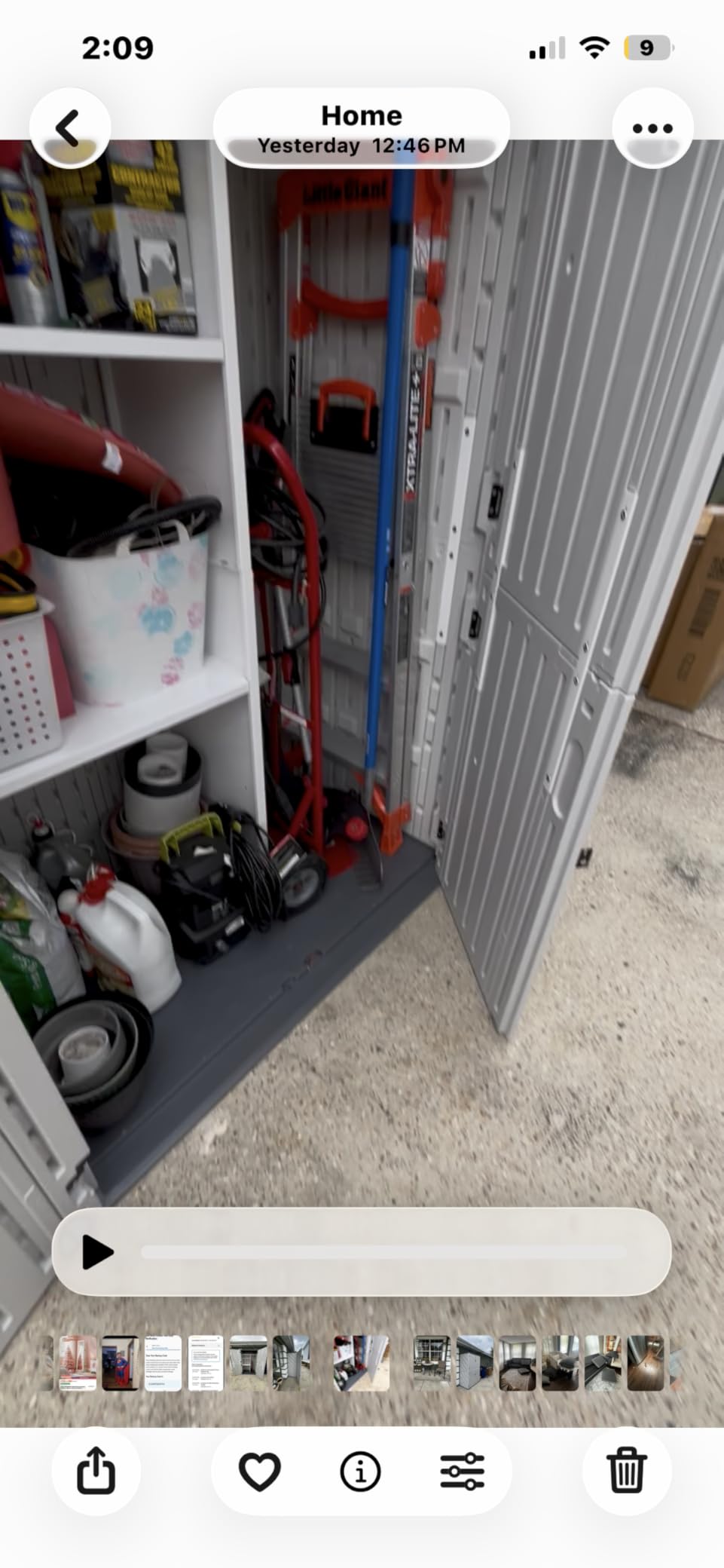Aoxun Outdoor Storage Shed, 64 Cu.Ft Vertical Resin Sheds, White customer photo 1