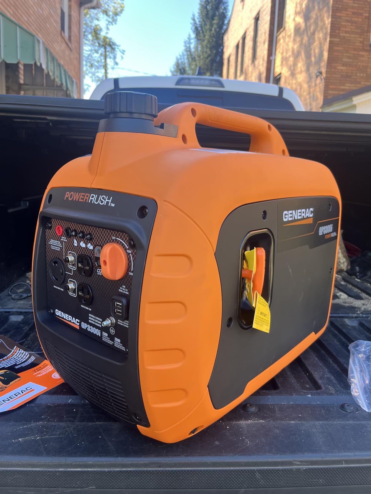 Generac 3,300 Watt Gas Powered Portable Inverter Generator, USB Charging customer photo 2